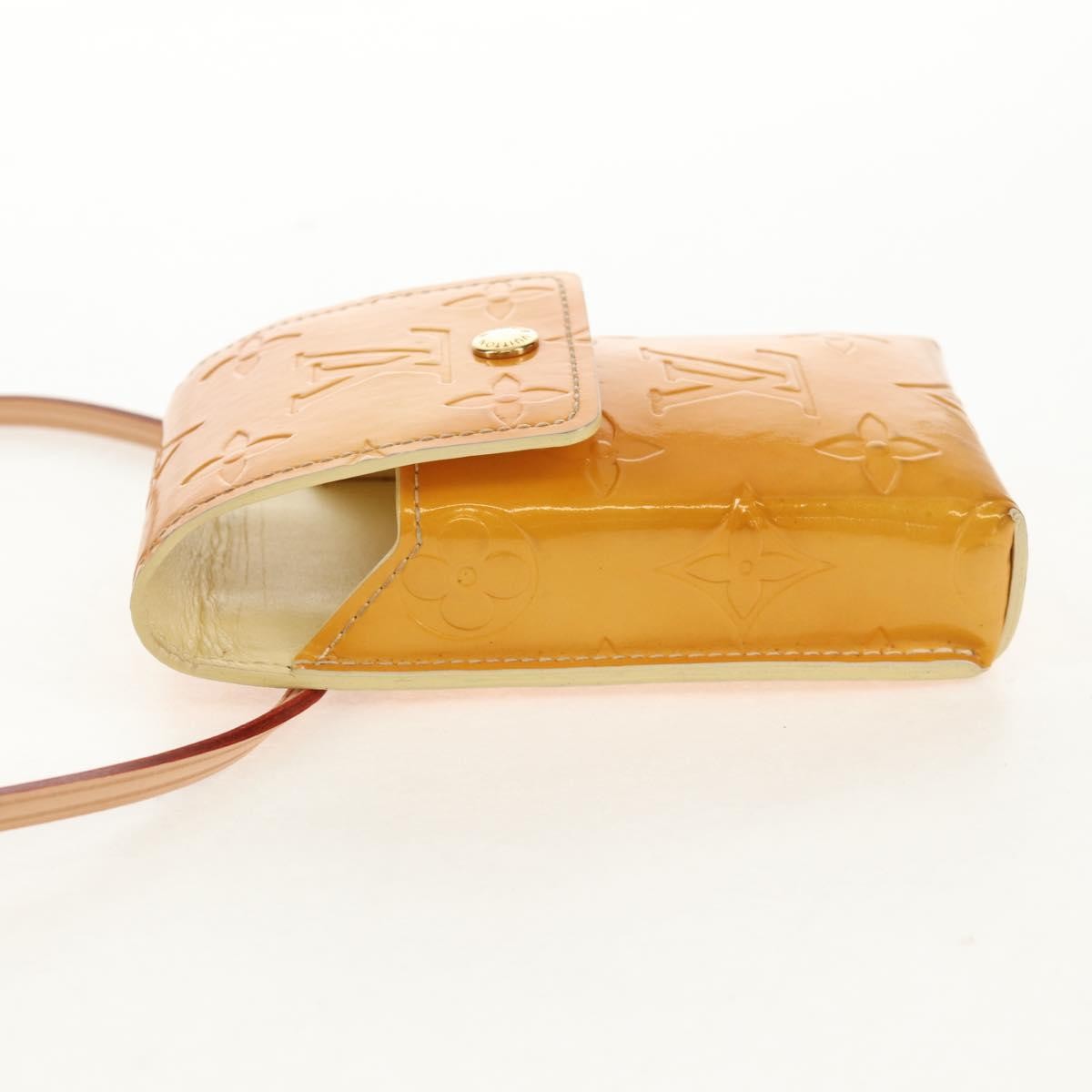 Louis Vuitton Walker Cigarette Case Holder Monogram Vernis Yellow Patent_Leather Clutche & Pouche Bag (Pre-Owned)