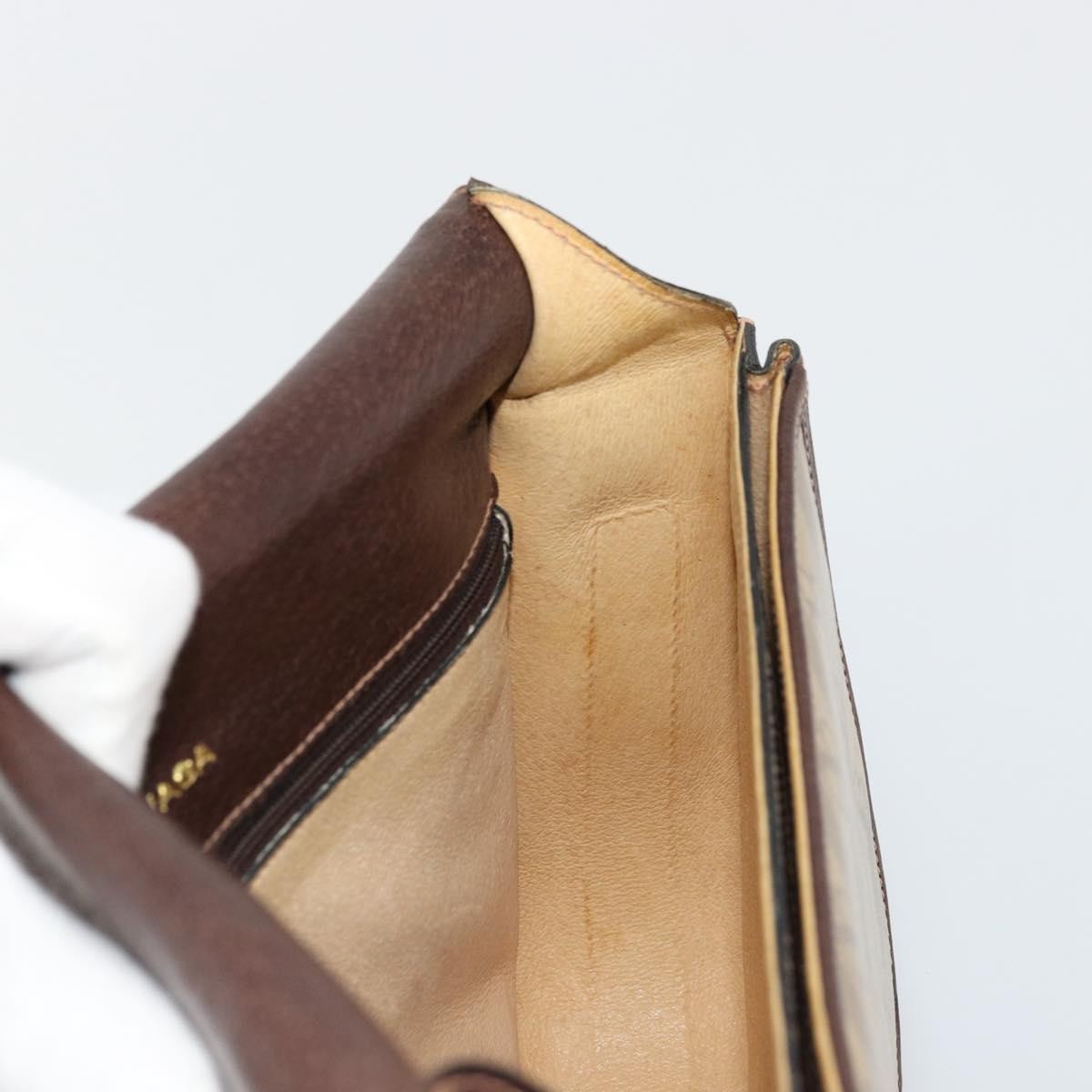Balenciaga B. Shoulder Leather Beige Canvas Shoulder Bag Bag (Pre-Owned)