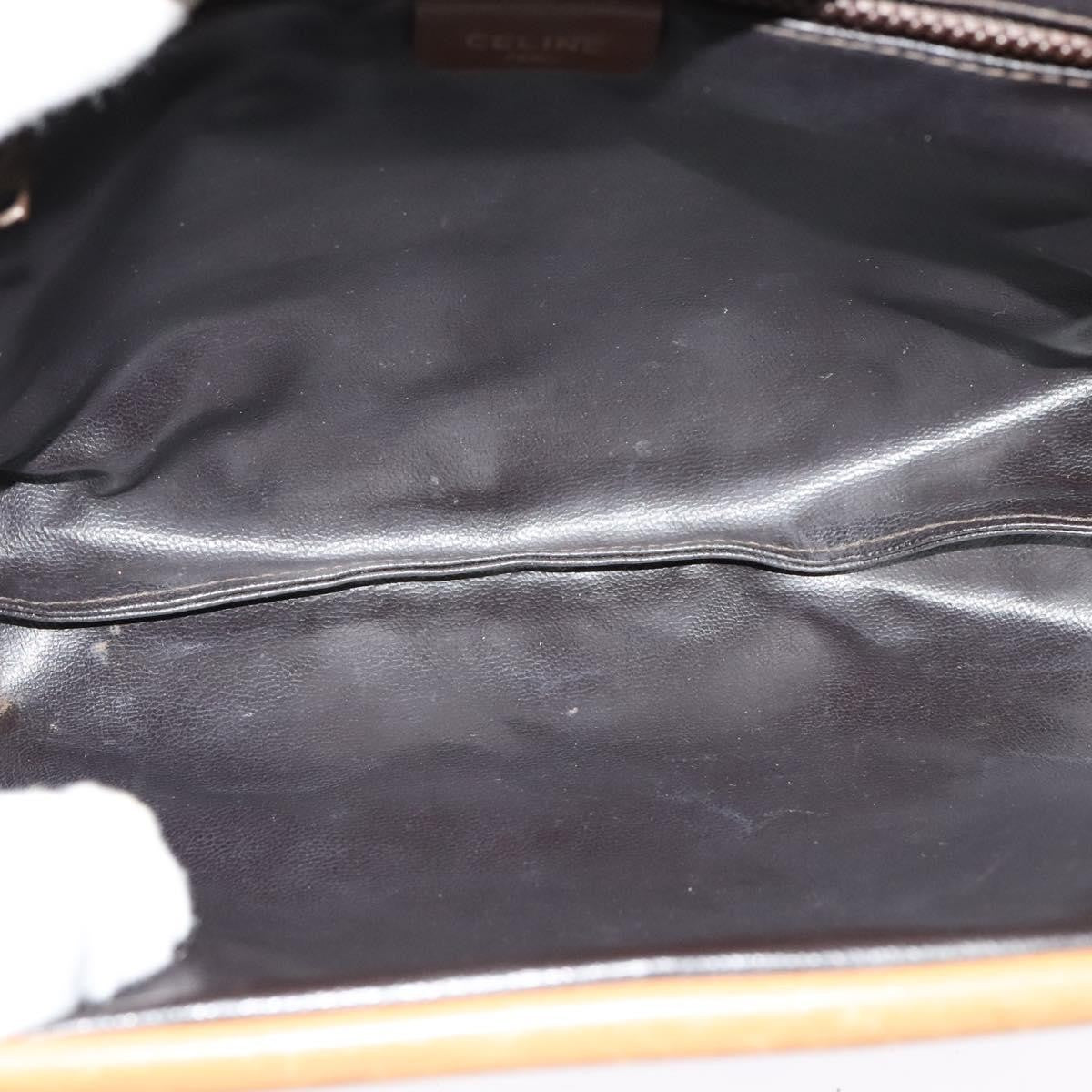 Celine Macadam Shoulder Pvc Leather Beige Pvc Bag (Pre-Owned)