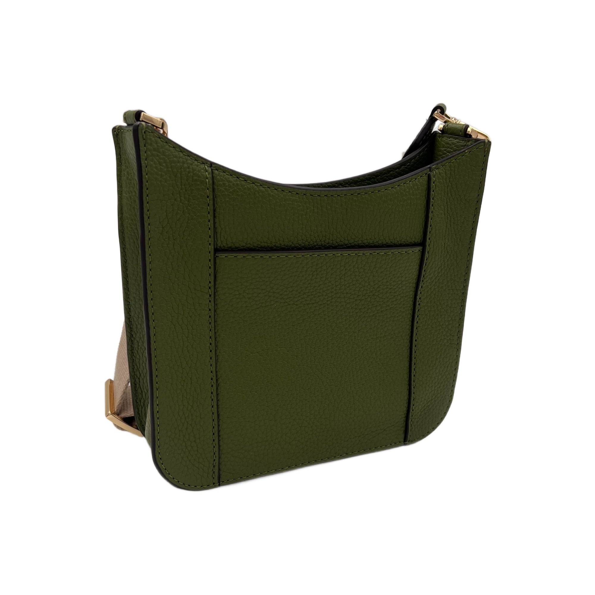 Michael Kors Briley Evergreen Small Pebbled Leather Messenger Bag
