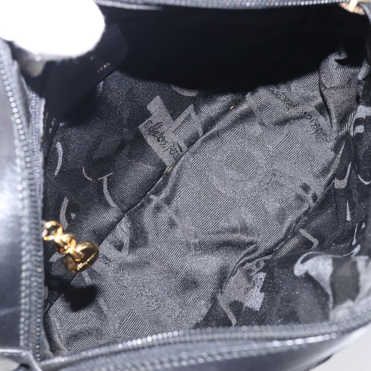 Salvatore Ferragamo Vara Bow Camera Leather Black Leather Shoulder Bag Bag (Pre-Owned)