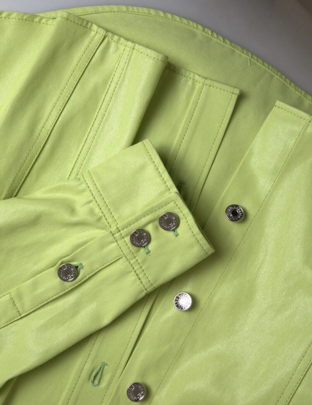 Dolce & Gabbana Green Cotton Collared Casual Button Down Men's Shirt (Pre-Owned)