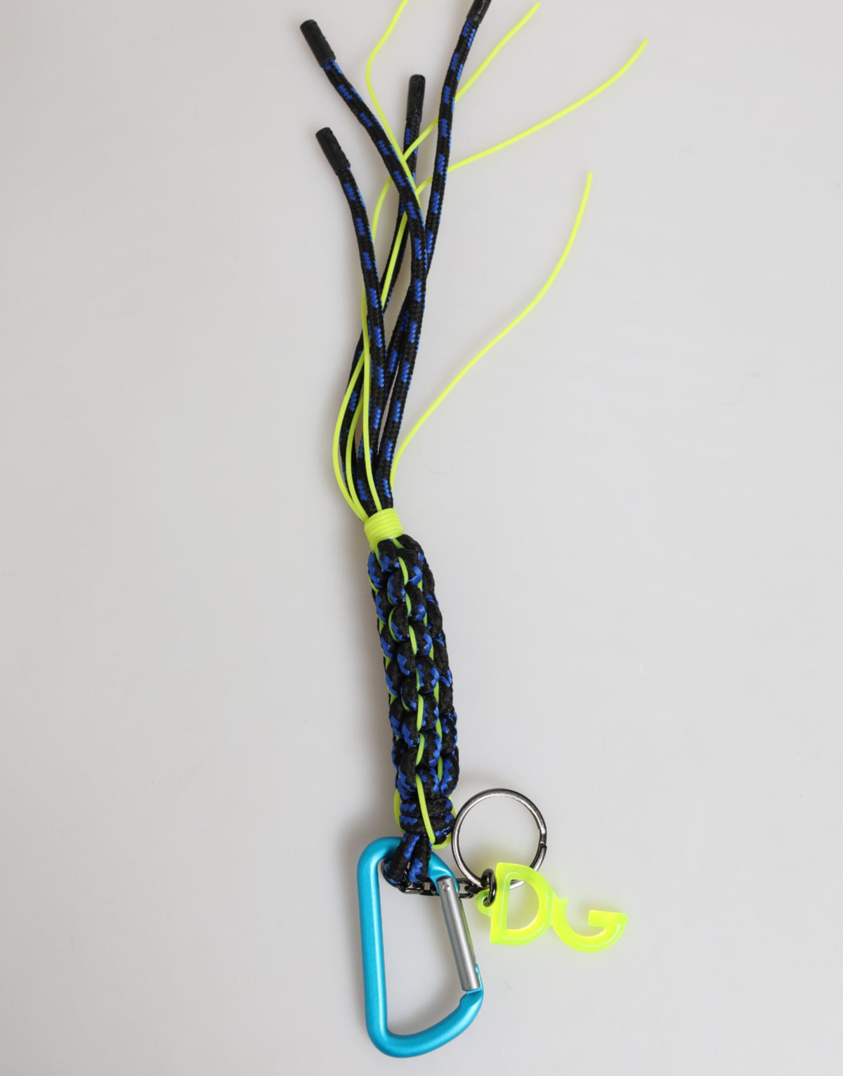 Dolce & Gabbana Multicolor Polyester Tape String DG Logo Keychain Men's Keyring (Pre-Owned)