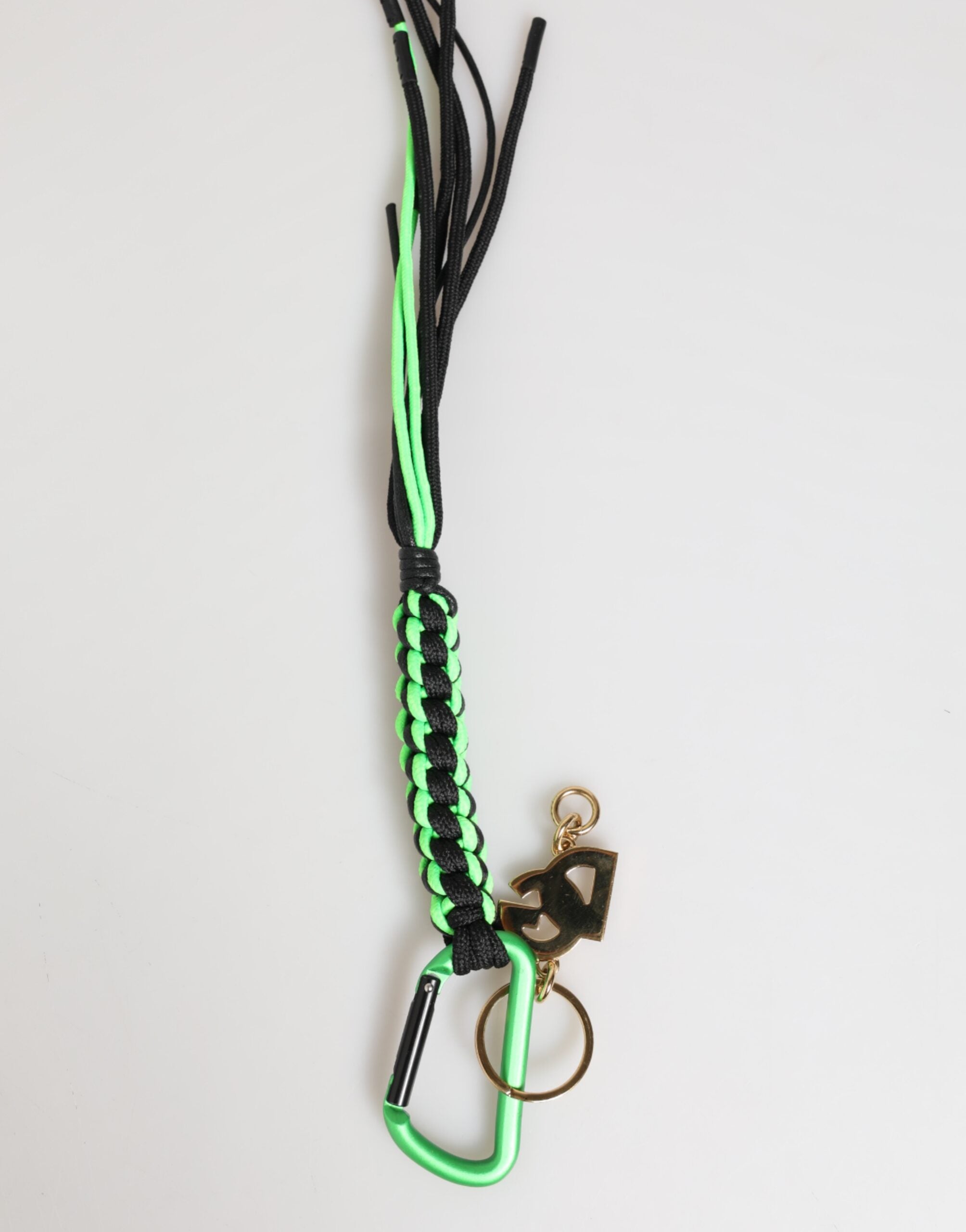 Dolce & Gabbana Multicolor Polyester Tape String DG Logo Keychain Men's Keyring