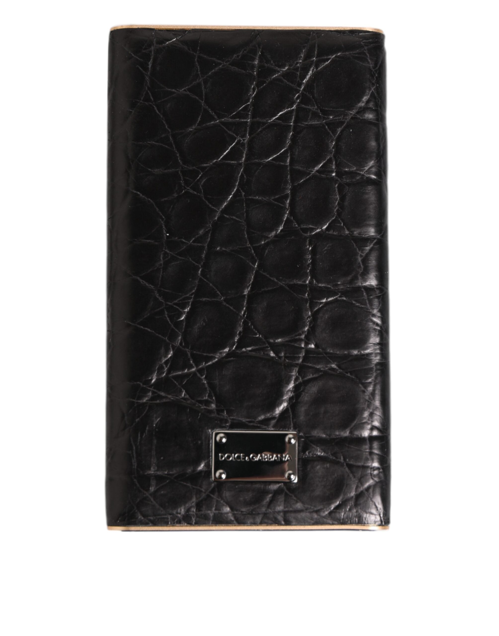 Dolce & Gabbana Black Leather Exotic Skin 3000mAh Power Bank Charger Men's USB (Pre-Owned)