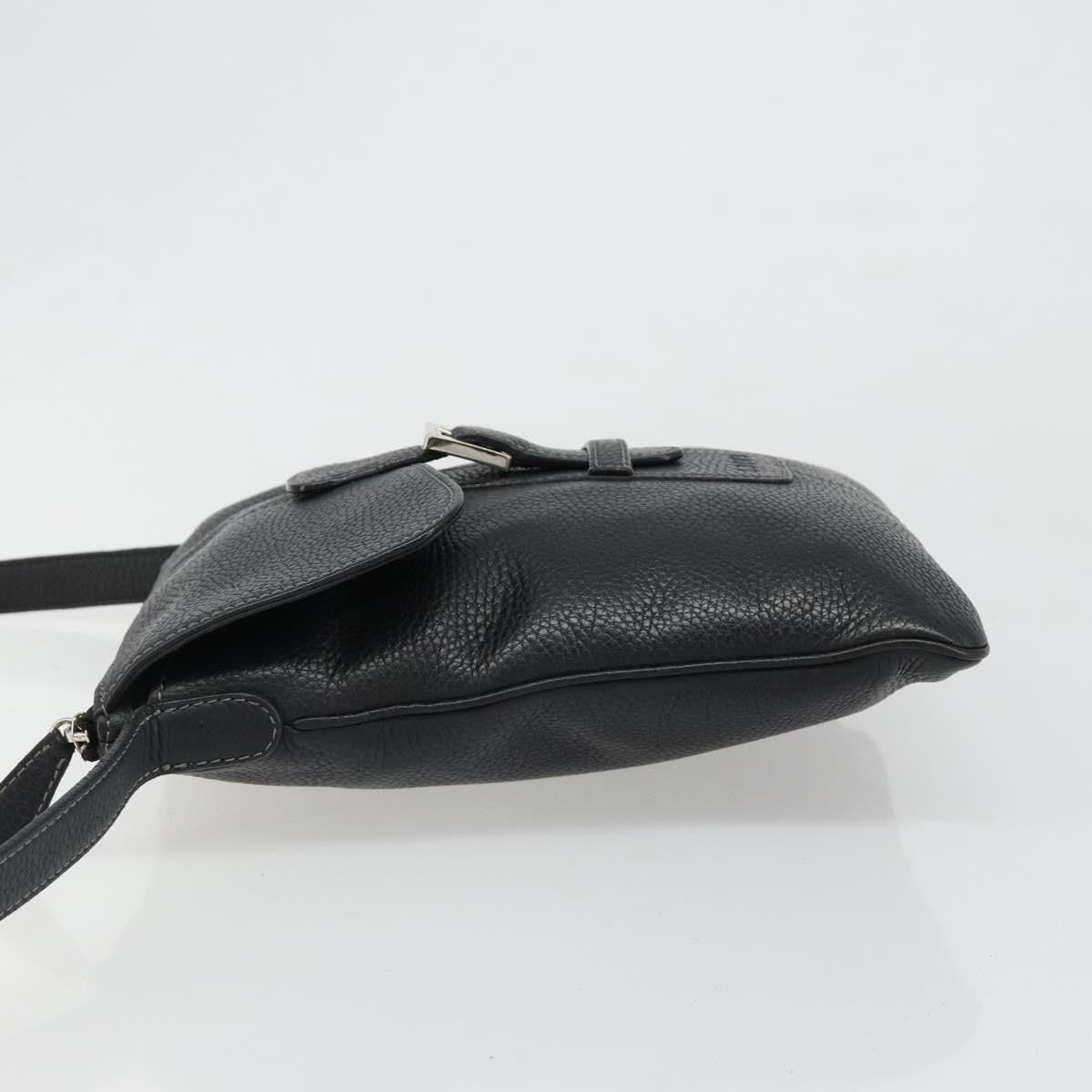 Loewe Vintage Leather Black Leather Shoulder Bag Bag (Pre-Owned)