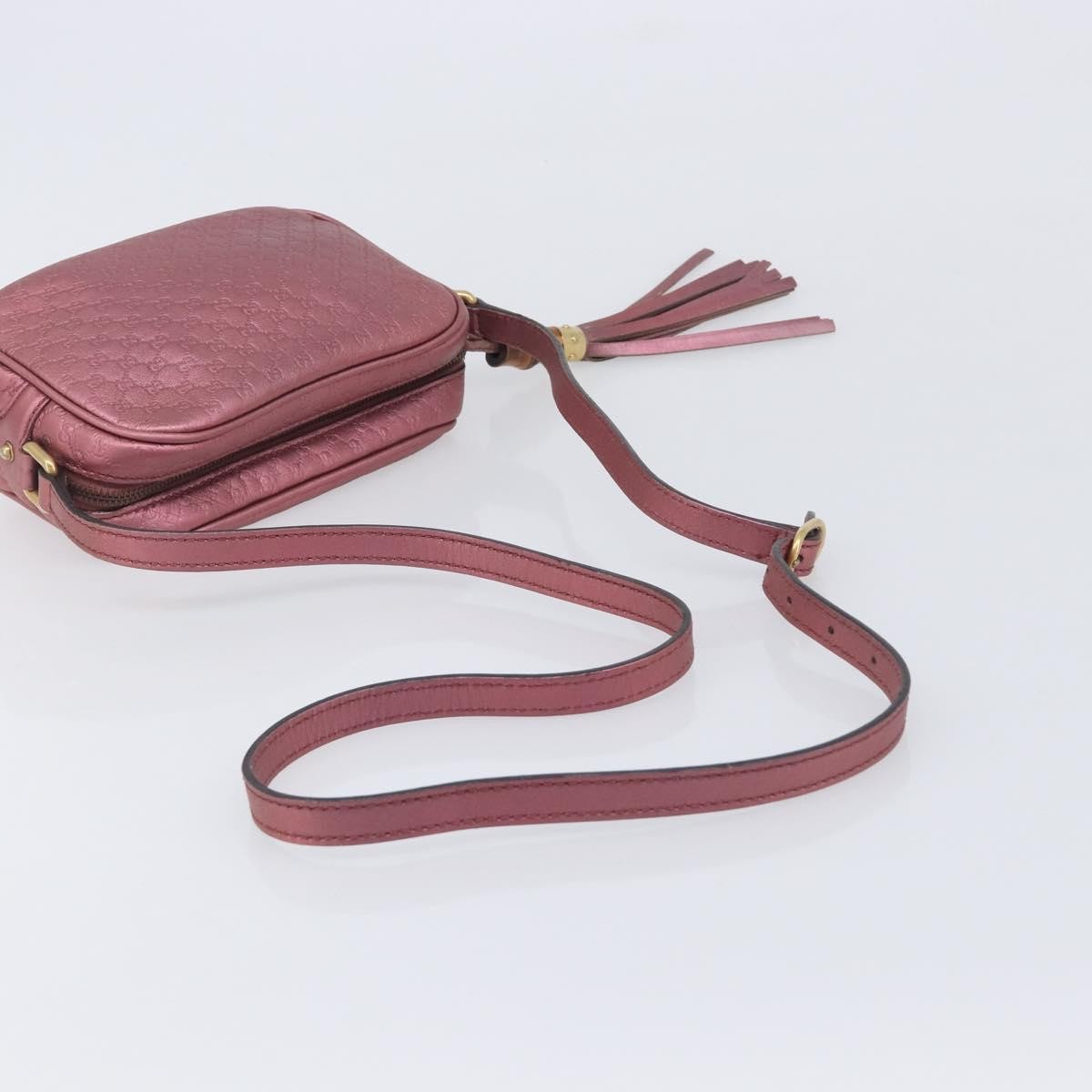 Gucci Sunshine Disco Microguccissima Leather Pink Leather Crossbody Bag Bag (Pre-Owned)