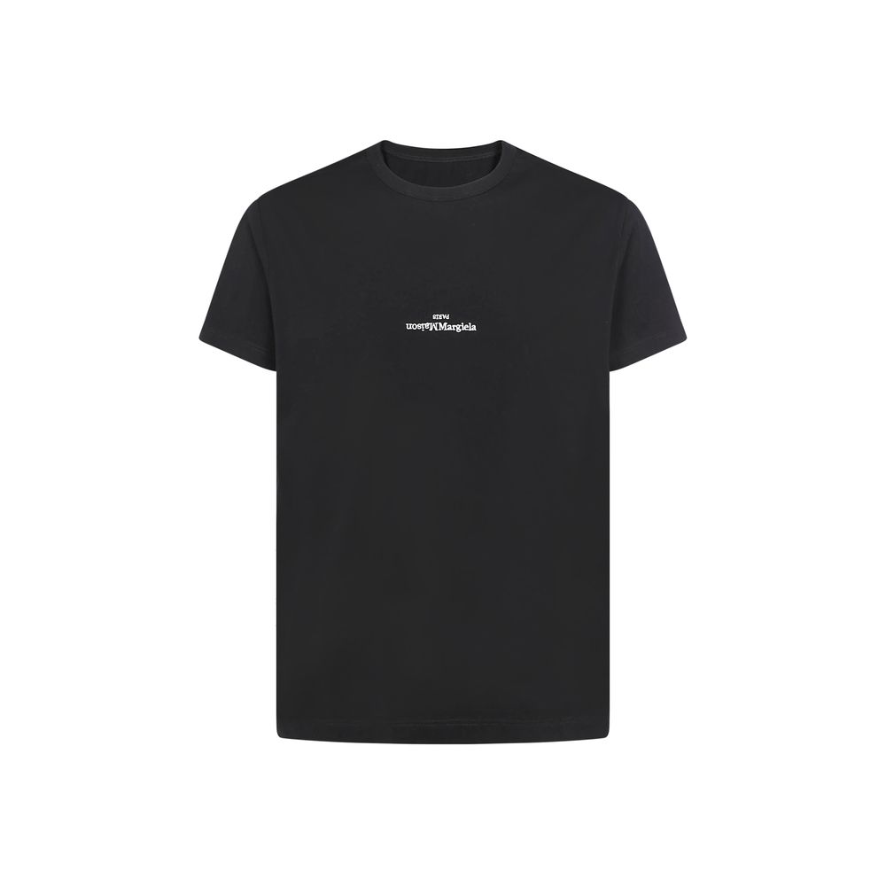 Maison Margiela Black Cotton Men's T-Shirt