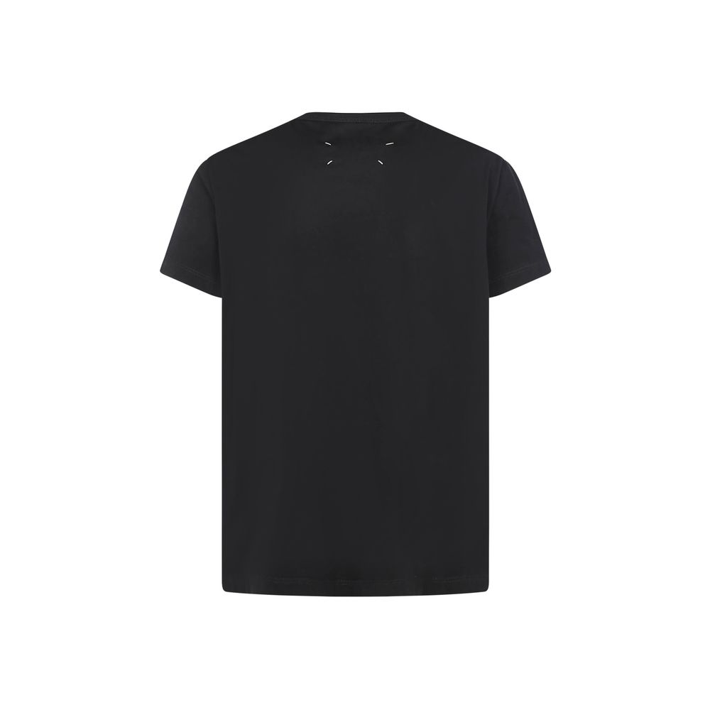 Maison Margiela Black Cotton Men's T-Shirt