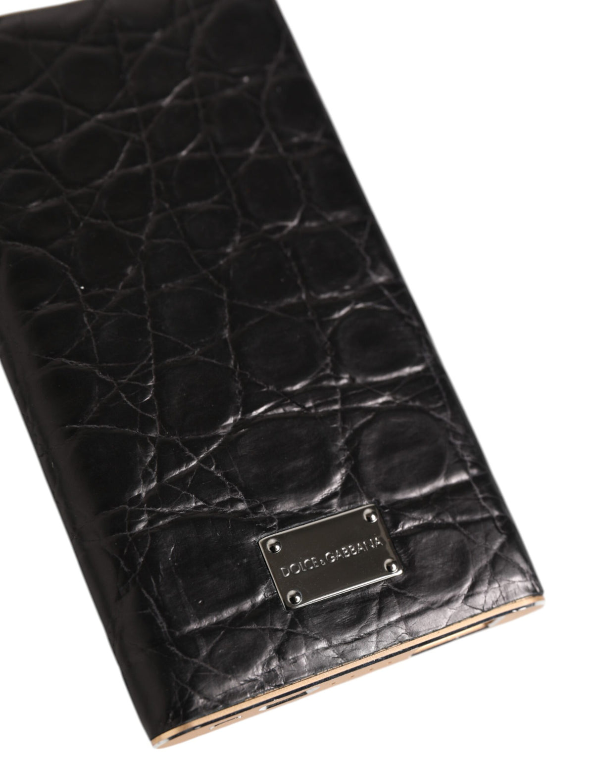 Dolce & Gabbana Black Leather Exotic 3000mAh Power Bank Charger Men's USB (Pre-Owned)