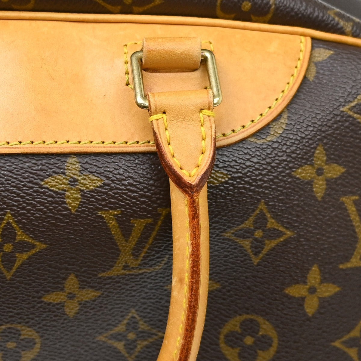 Louis Vuitton Deauville Monogram Brown Canvas Handbag (Pre-Owned)