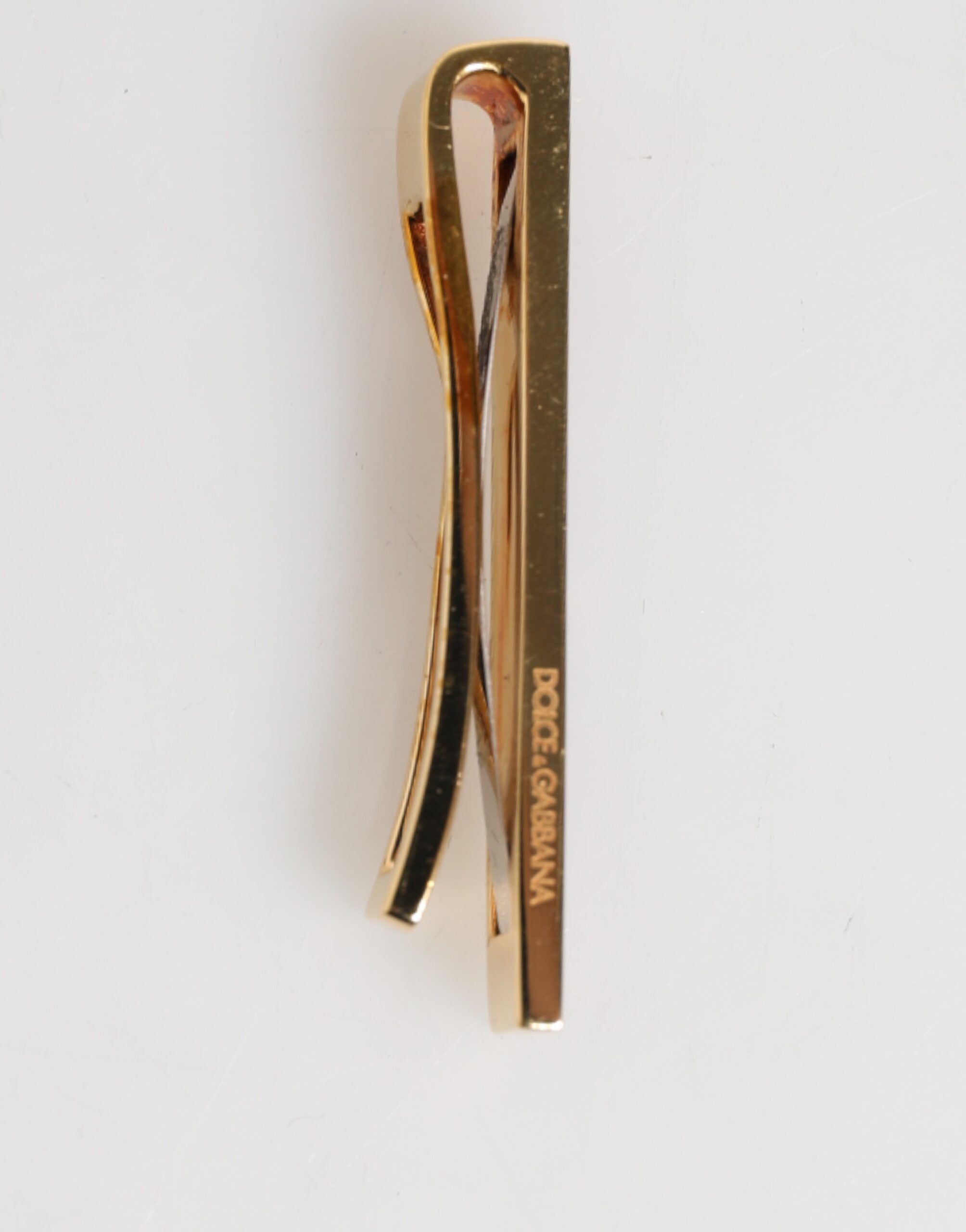 Dolce & Gabbana Multicolor Gold Tone Brass Men's Accessory Tie Clip Men's Bar (Pre-Owned)