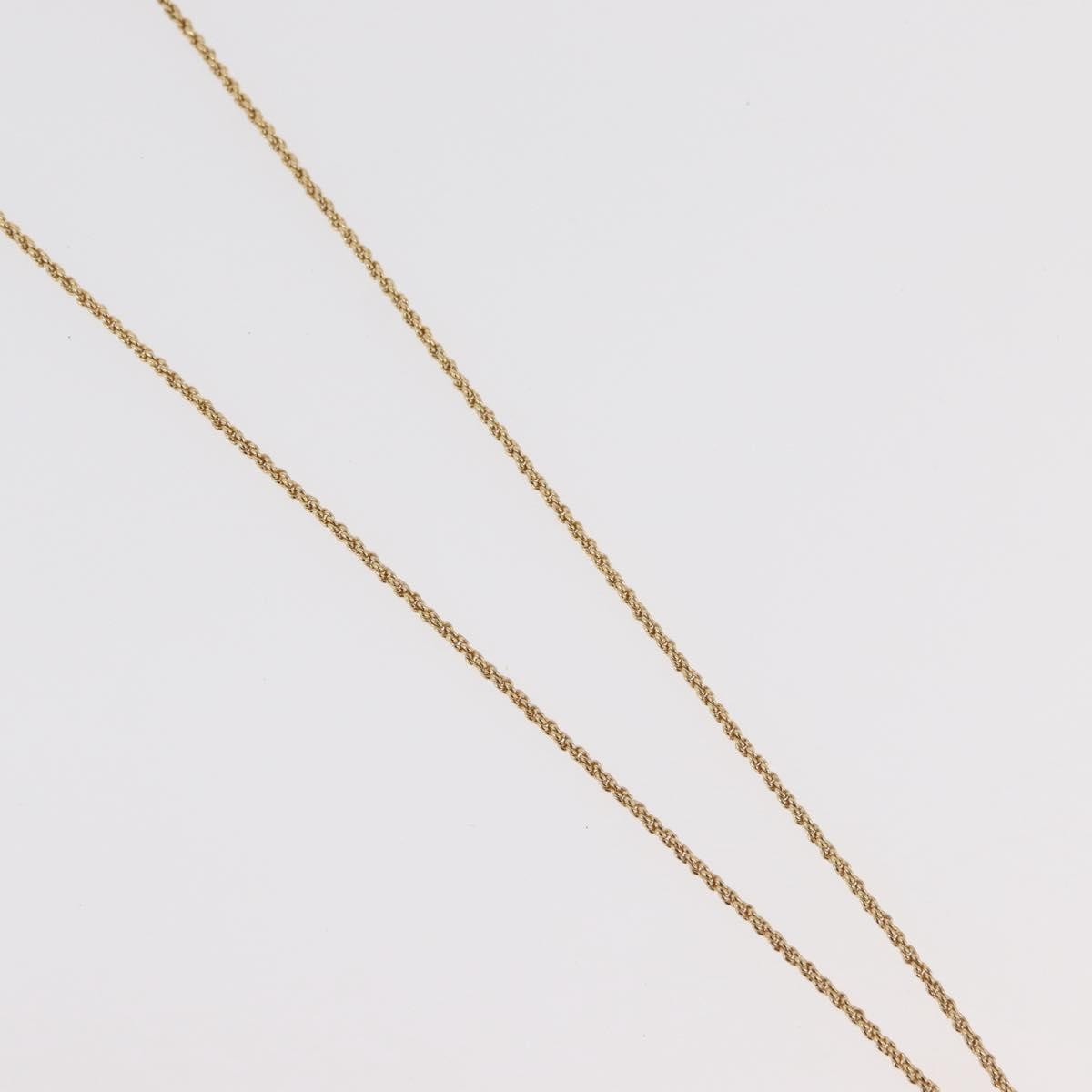 Christian Dior Logo Pendant Metal Gold Metal Necklace Jewelry (Pre-Owned)
