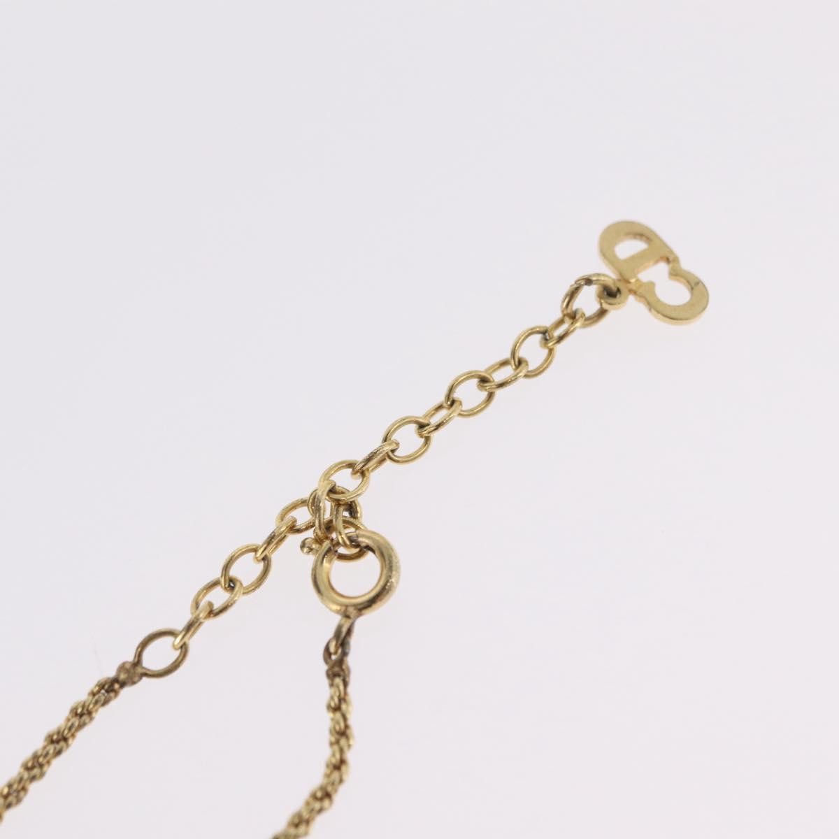 Christian Dior Cd Pendant Metal Gold Metal Necklace Jewelry (Pre-Owned)