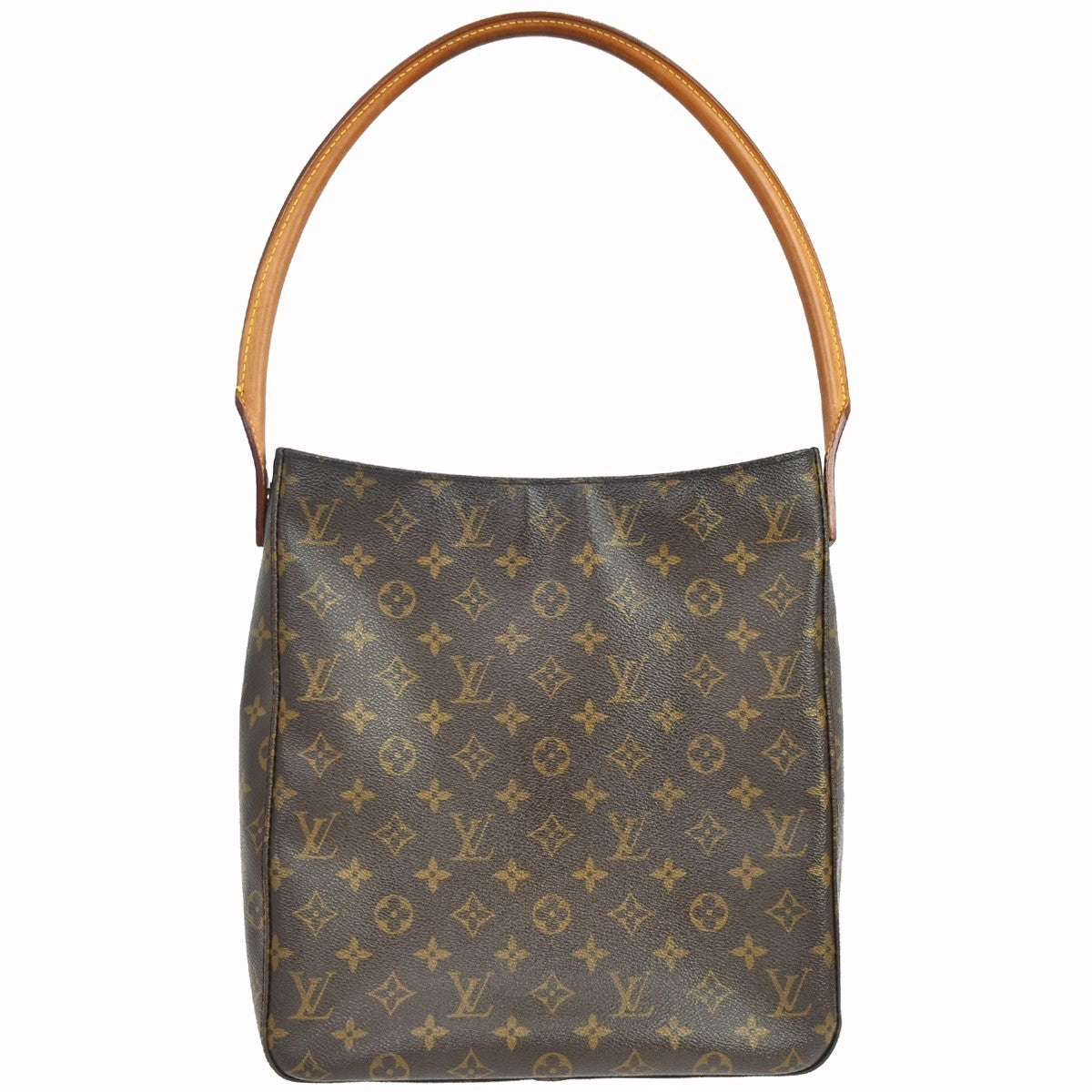 Louis Vuitton Looping Monogram Canvas Brown Canvas Handbag (Pre-Owned)