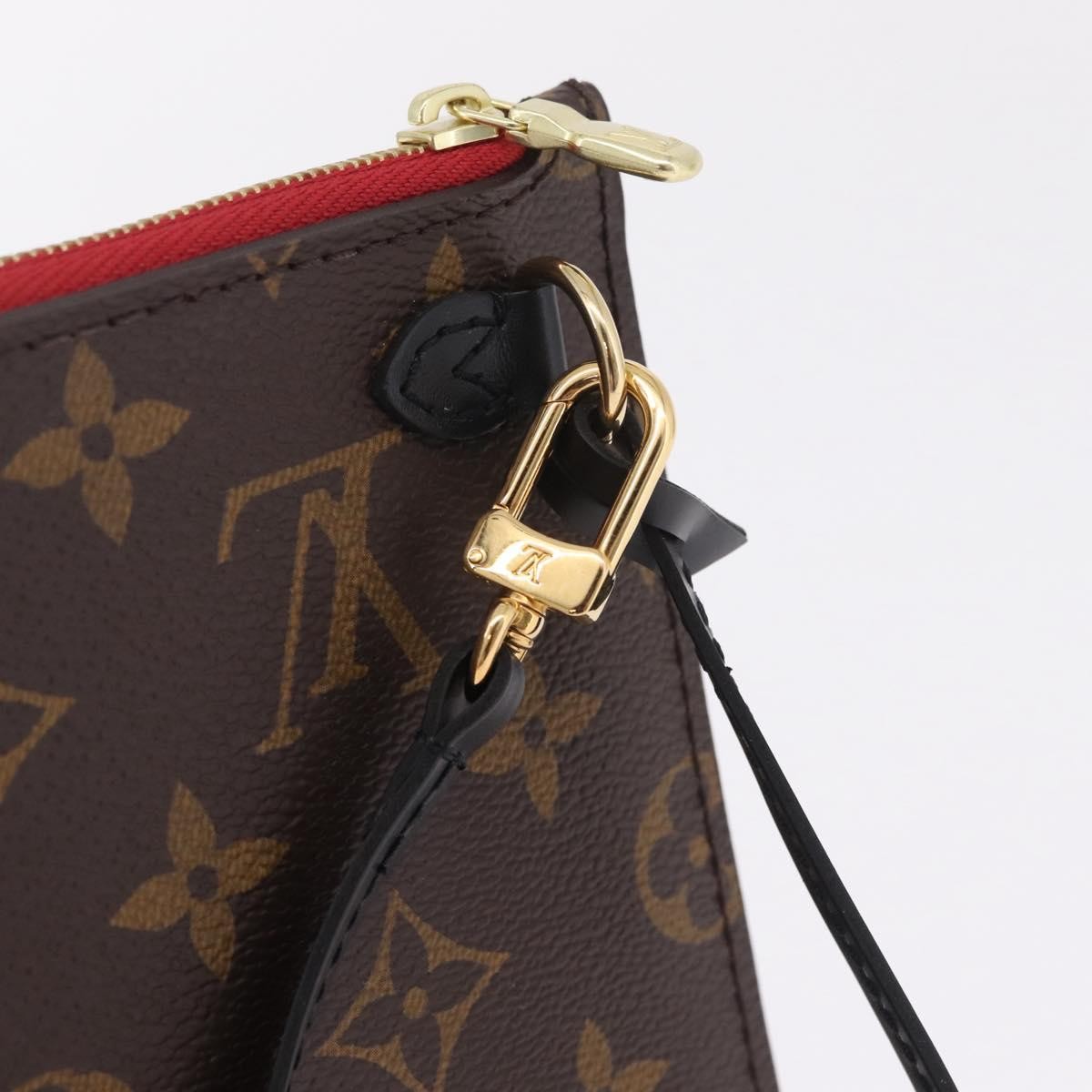 Louis Vuitton Neverfull Pochette Limited Edition World Tour Monogram Canvas Brown Canvas Clutche & Pouche Bag (Pre-Owned)