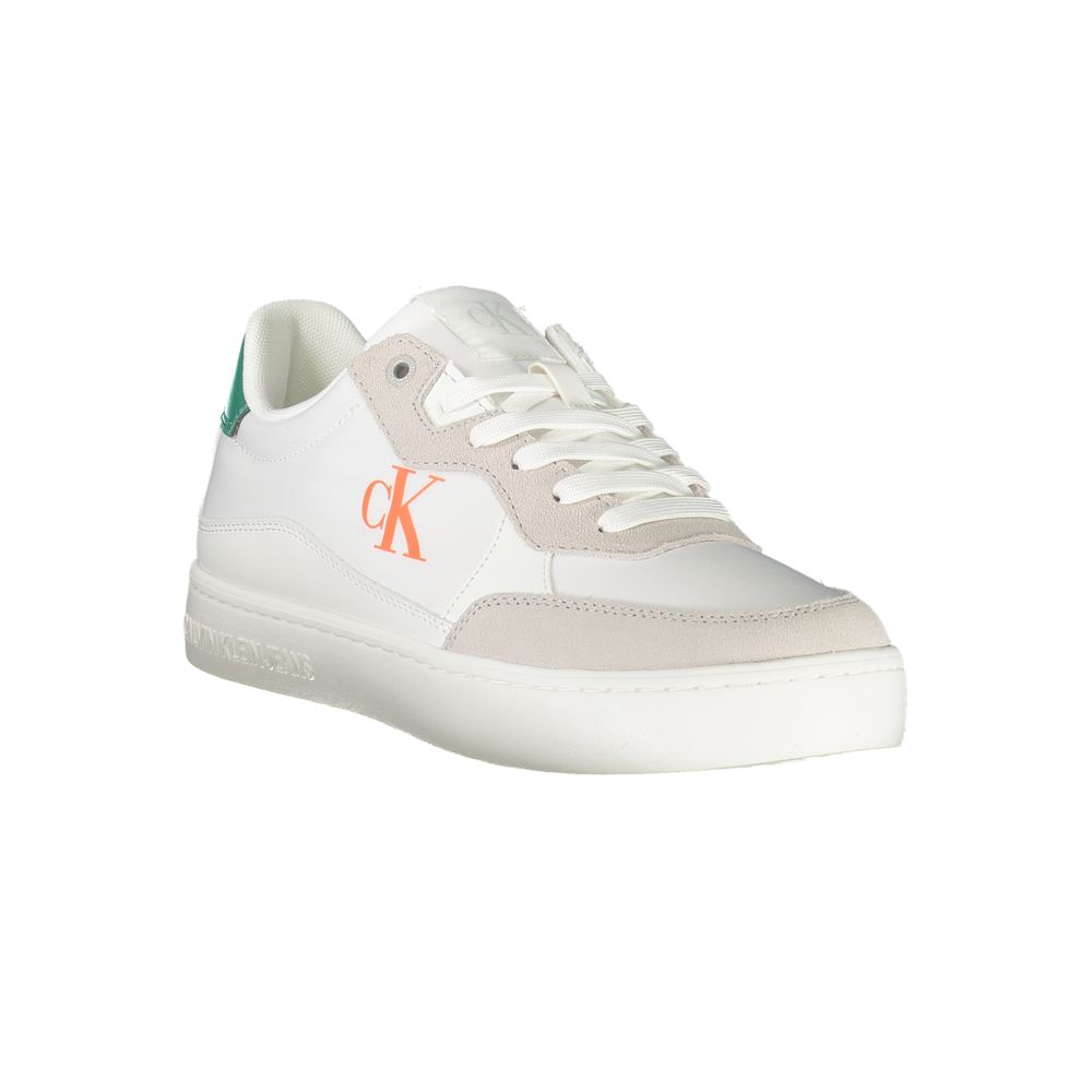 Calvin Klein Bianco Polyurethane Men Men's Sneaker