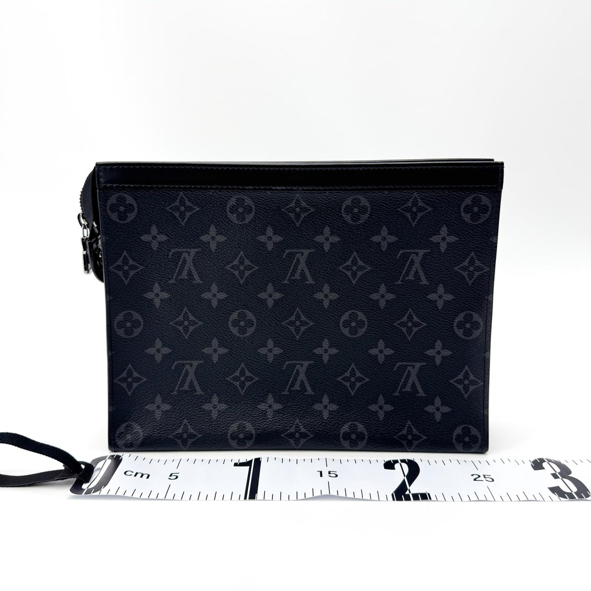Louis Vuitton Pochette Voyage Monogram Eclipse Canvas Black Canvas Clutche & Pouche Bag (Pre-Owned)