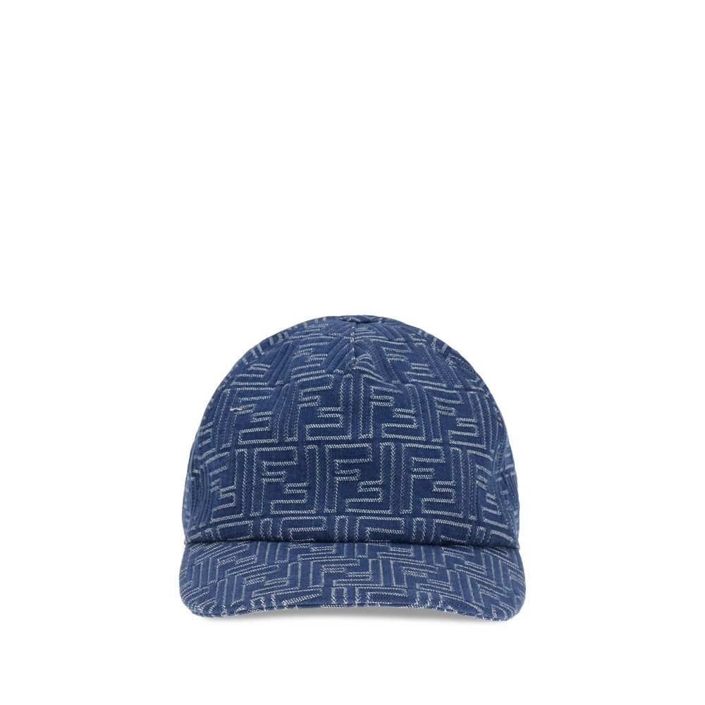 Fendi Denim embroidery Baseball Men's Hat