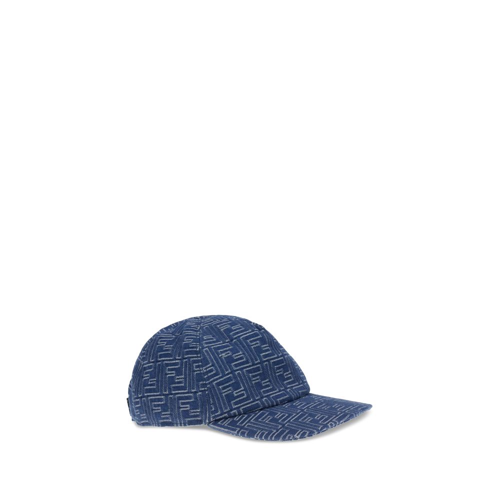 Fendi Denim embroidery Baseball Men's Hat