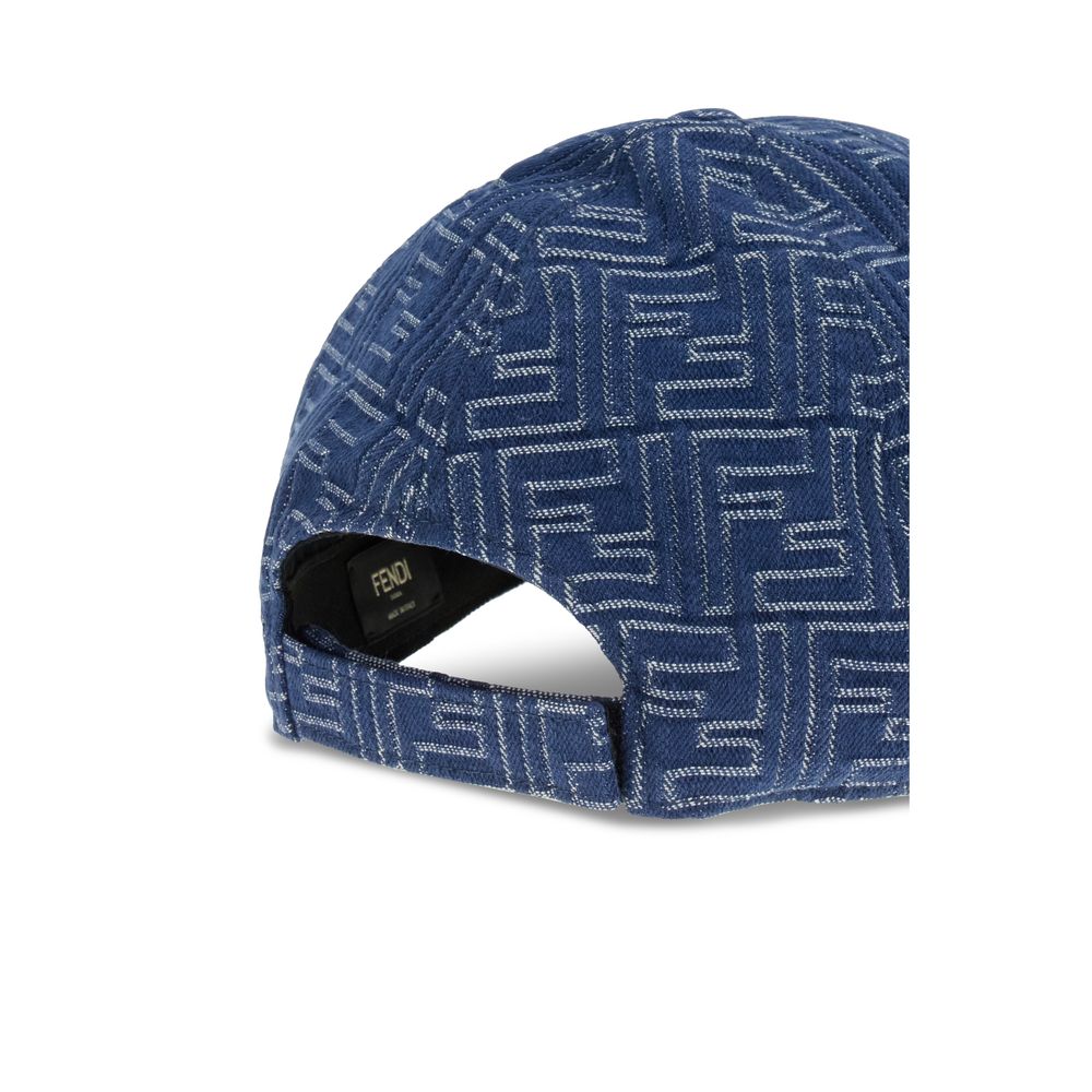 Fendi Denim embroidery Baseball Men's Hat