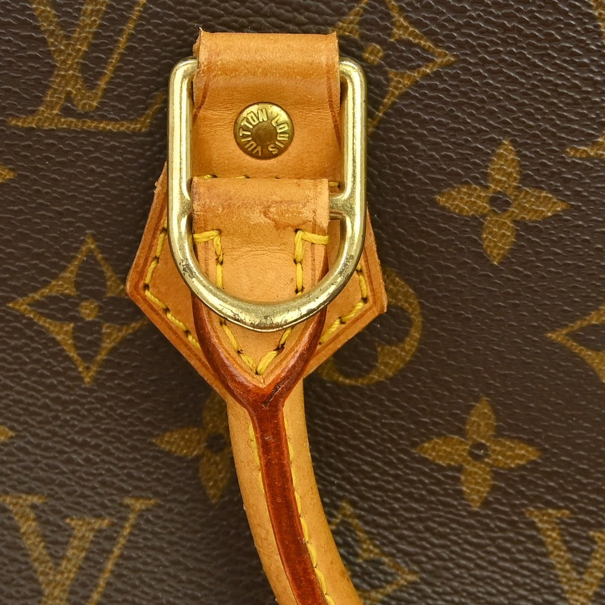 Louis Vuitton Alma Monogram Brown Canvas Handbag (Pre-Owned)