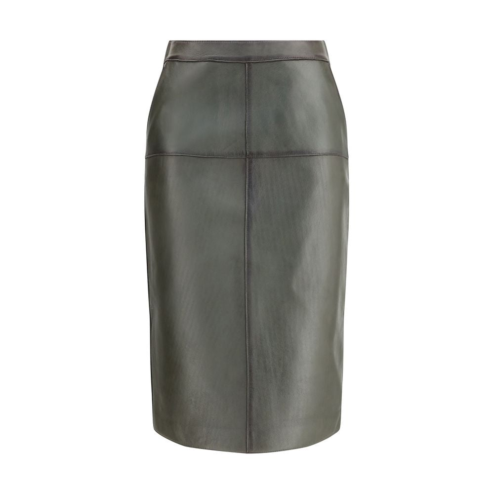 P.A.R.O.S.H. Leather pencil Women's Skirt