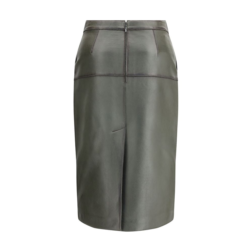 P.A.R.O.S.H. Leather pencil Women's Skirt