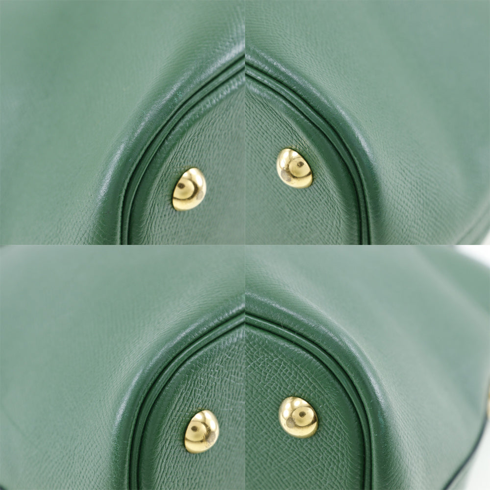 Hermès Bolide Green Leather Handbag (Pre-Owned)