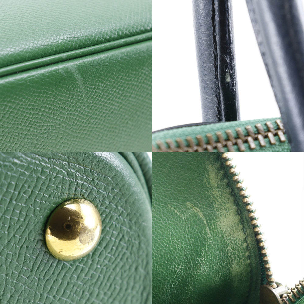Hermès Bolide Green Leather Handbag (Pre-Owned)