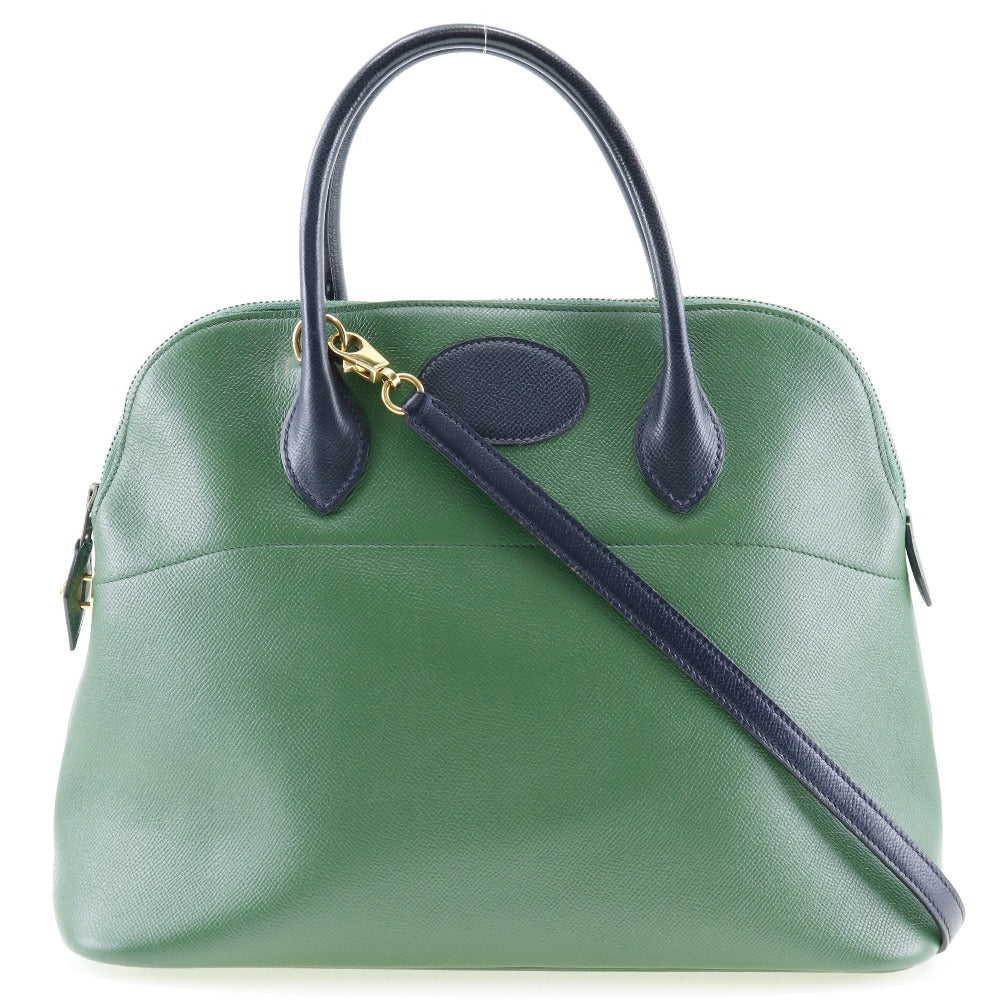 Hermès Bolide Green Leather Handbag (Pre-Owned)
