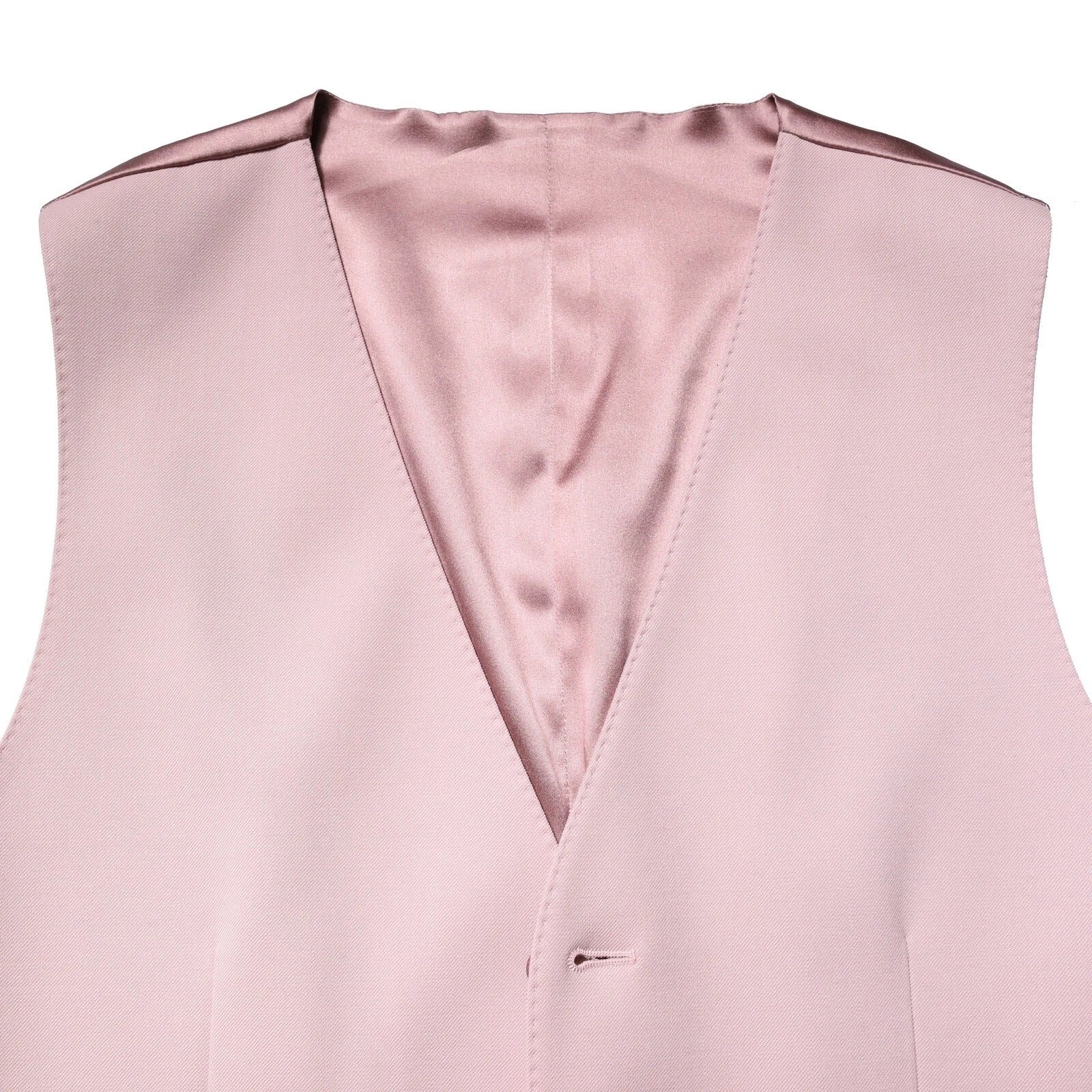 Dolce & Gabbana Pink Wool Dress Formal Men Waistcoat Men's Vest