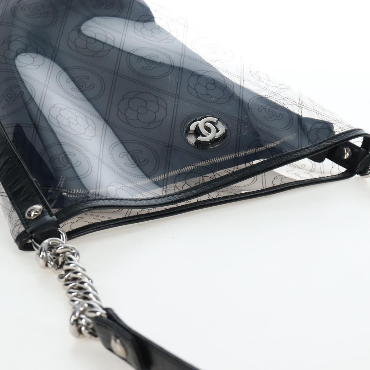 Chanel Camellia Coco Bucket Printed Pvc Clear Plastic Shoulder Bag Bag (Pre-Owned)