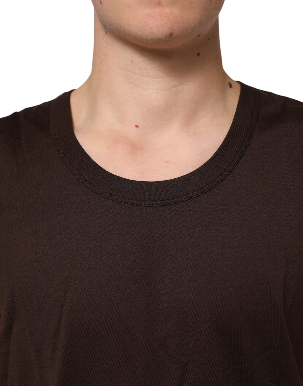 Dolce & Gabbana Brown Cotton Sleeveless Underwear Men Tank Men's Top