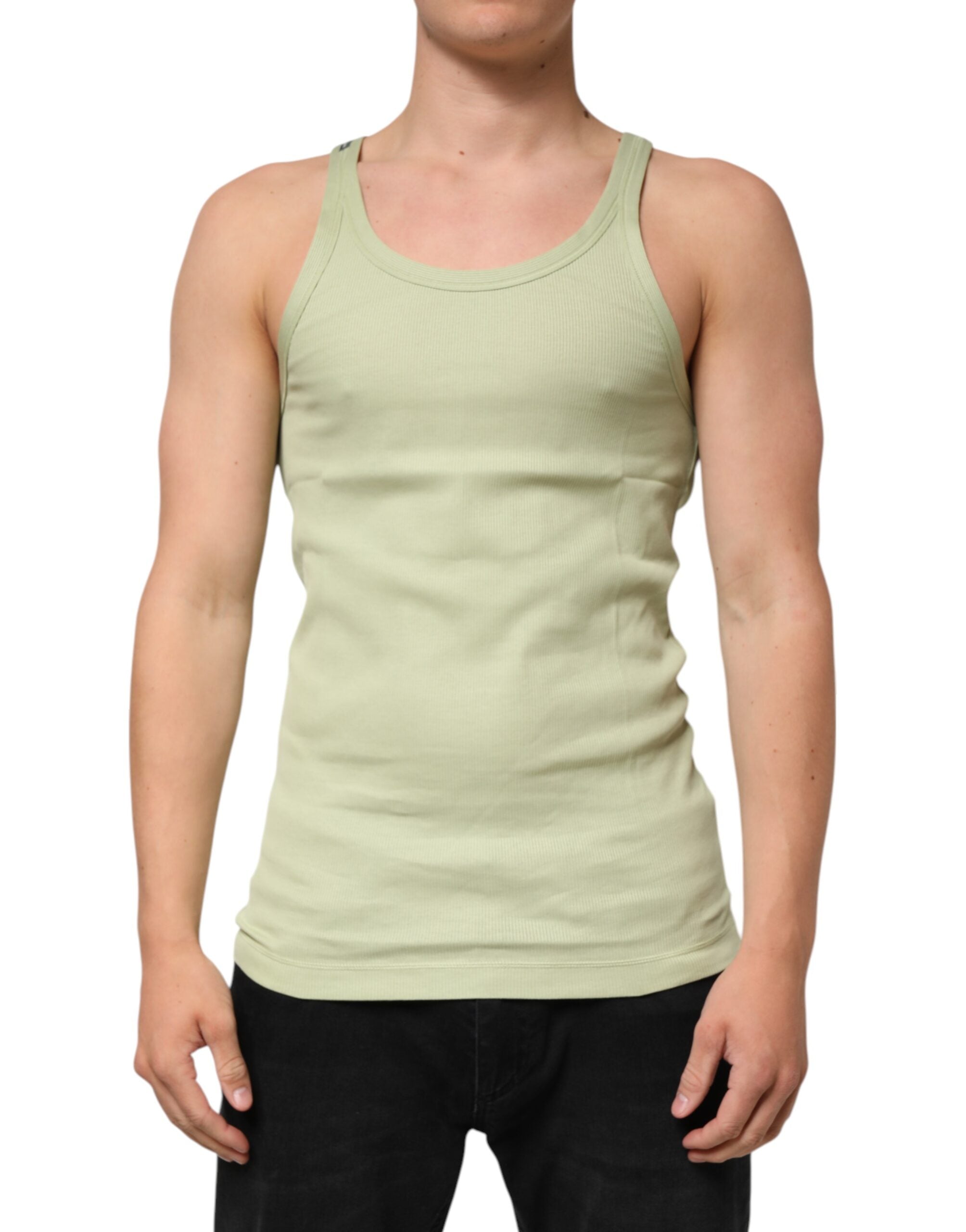 Dolce & Gabbana Light Green Tank Sleeveless Men Men Men's T-shirt