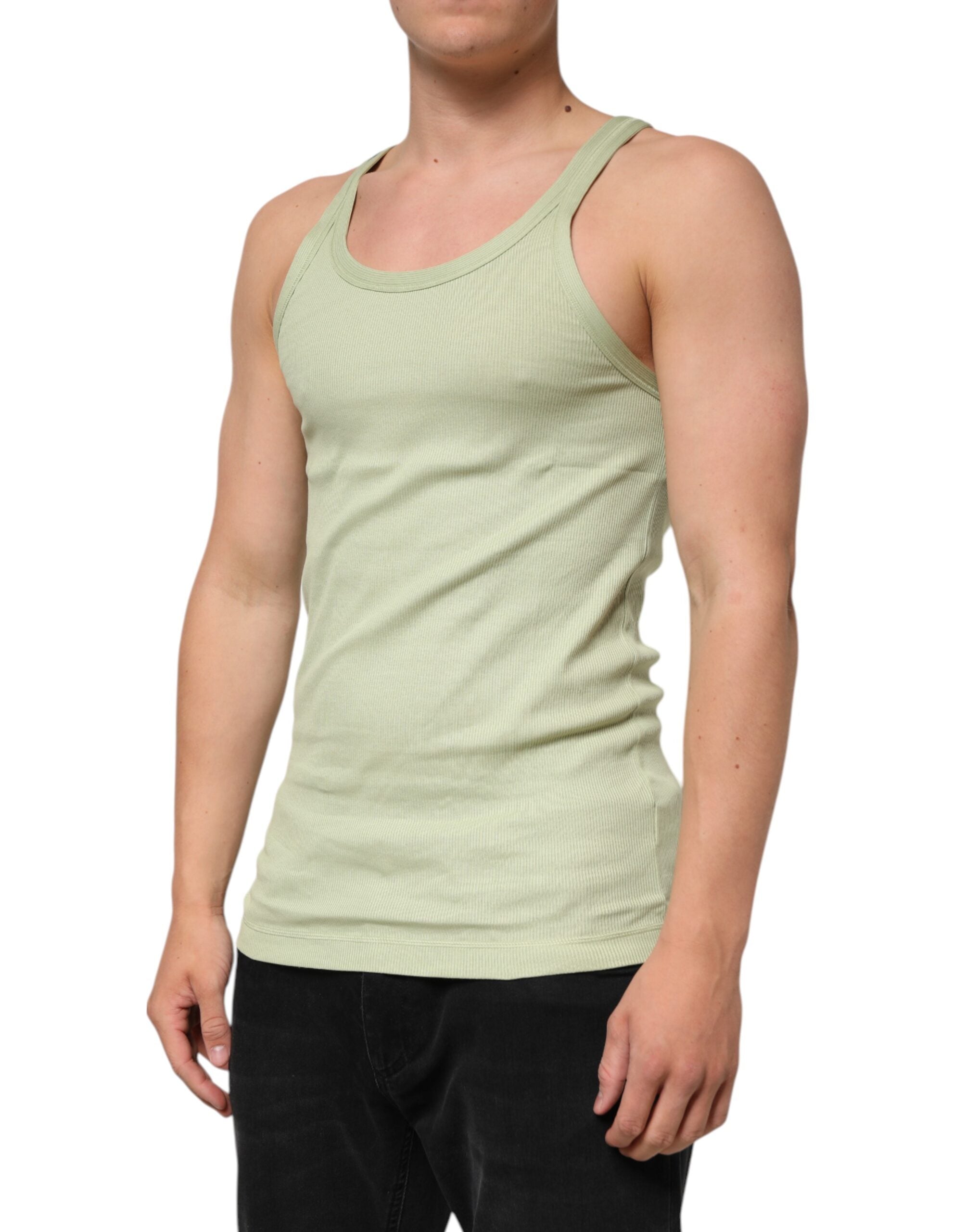 Dolce & Gabbana Light Green Tank Sleeveless Men Men Men's T-shirt