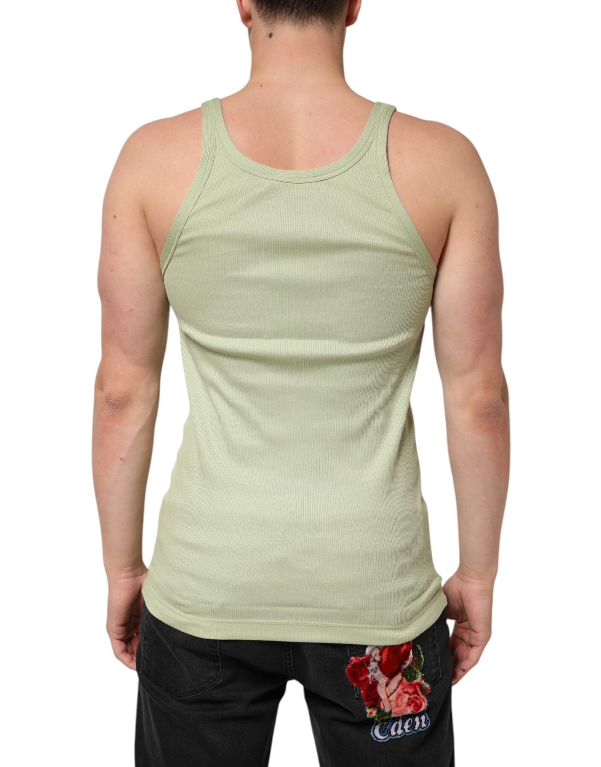 Dolce & Gabbana Light Green Tank Sleeveless Men Men Men's T-shirt