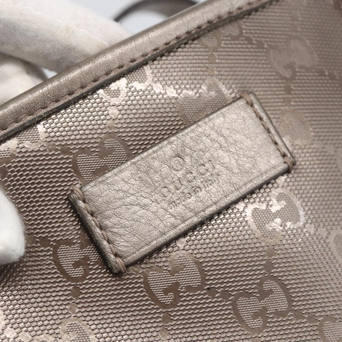 Gucci Plus Tote Gg Imprime Silver Pvc Tote Bag Bag (Pre-Owned)