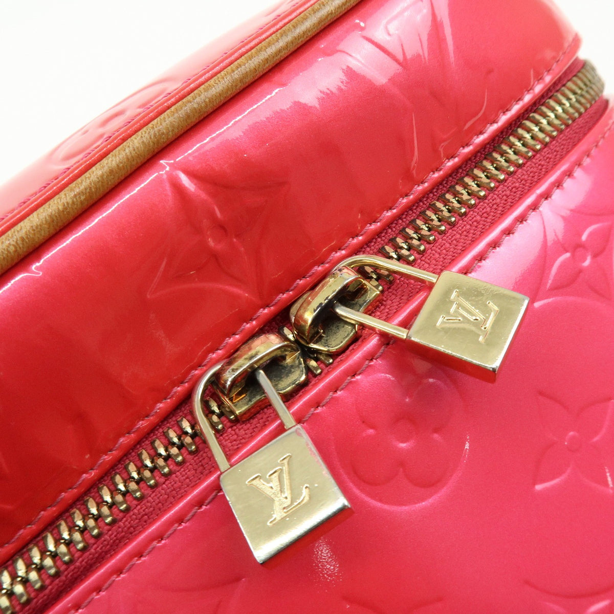Louis Vuitton Sullivan Monogram Vernis Pink Patent_Leather Shoulder Bag Bag (Pre-Owned)