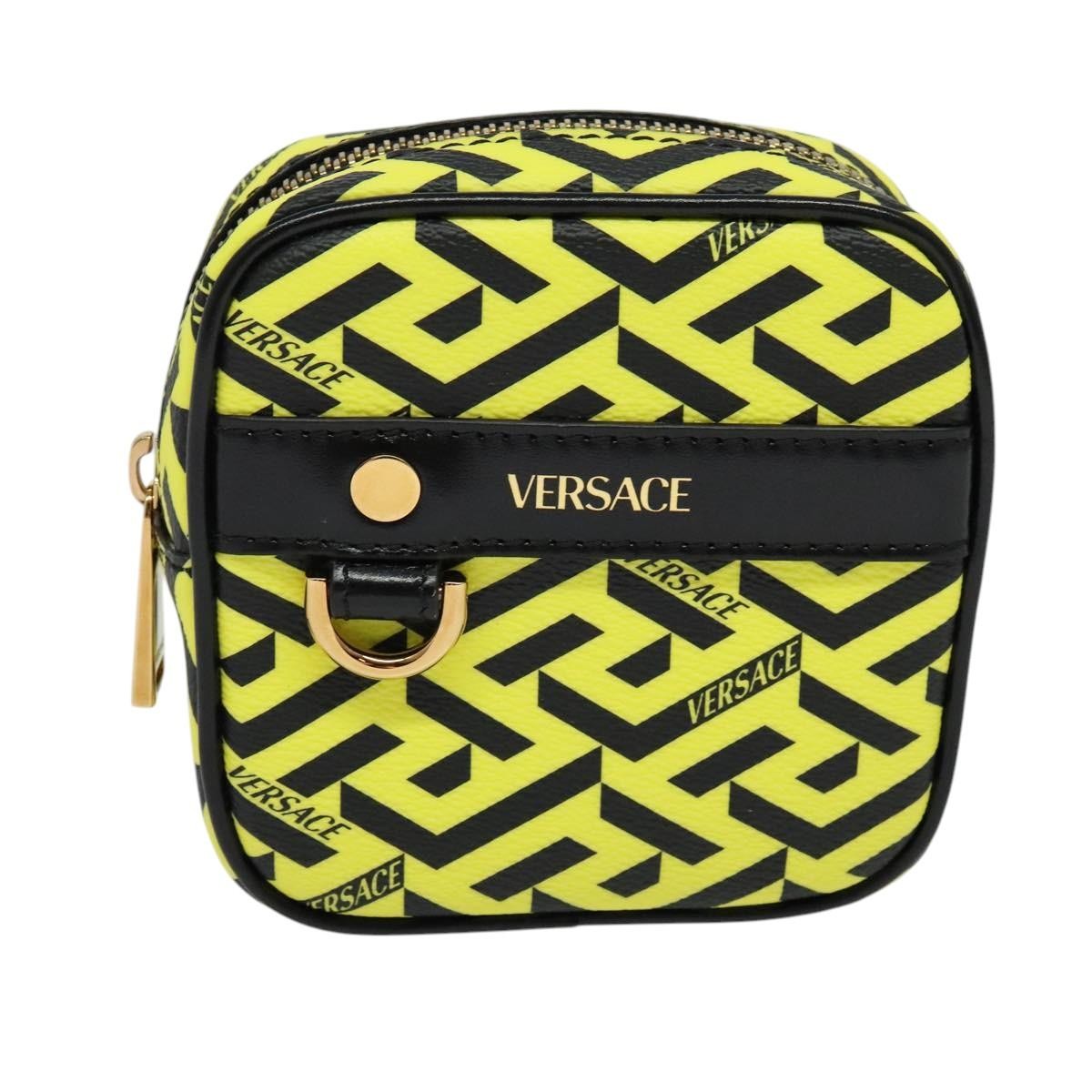Versace Vintage Clutch Leather Yellow Pvc Clutche & Pouche Bag (Pre-Owned)