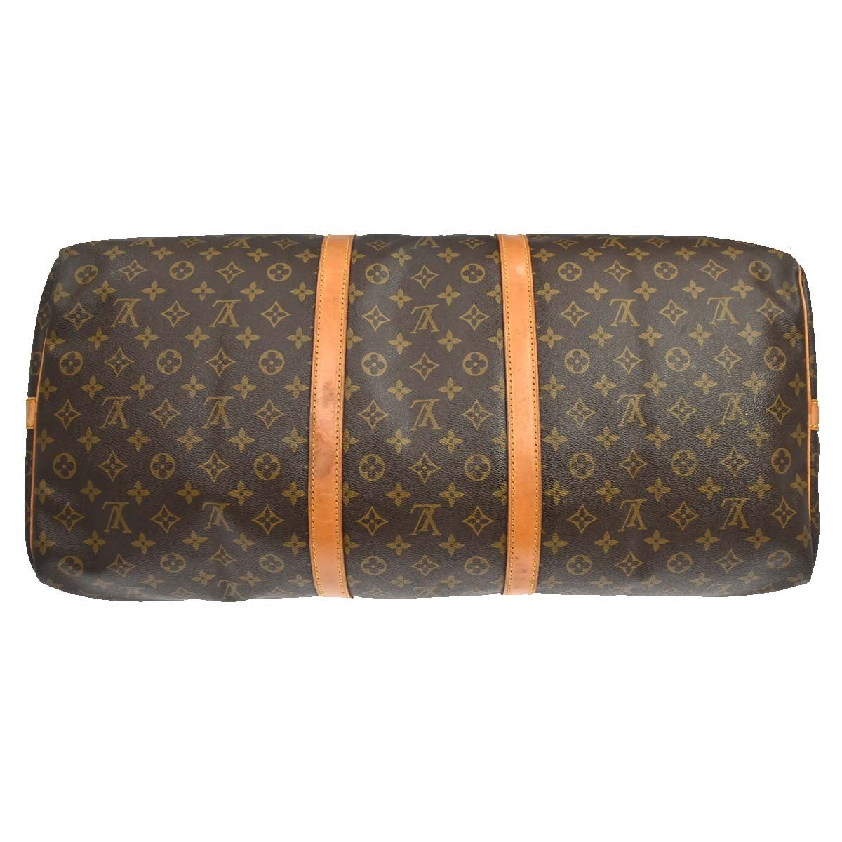 Louis Vuitton Keepall Bandouliere Monogram Canvas Brown Canvas Travel Bag Bag (Pre-Owned)