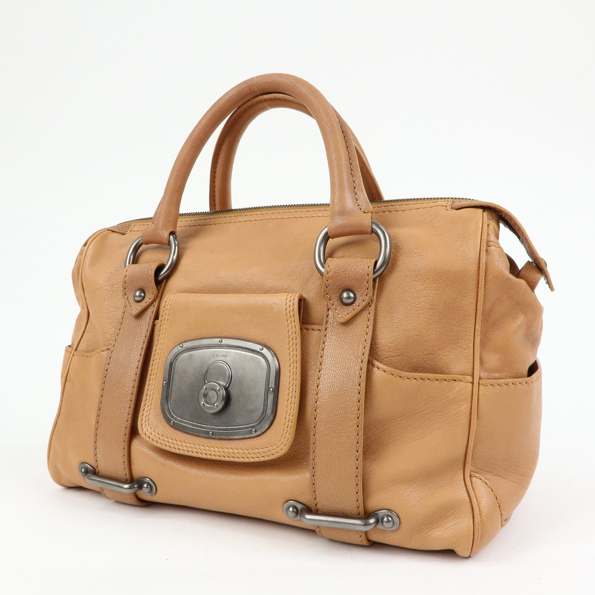 Celine Handbag Leather Brown Leather Handbag (Pre-Owned)