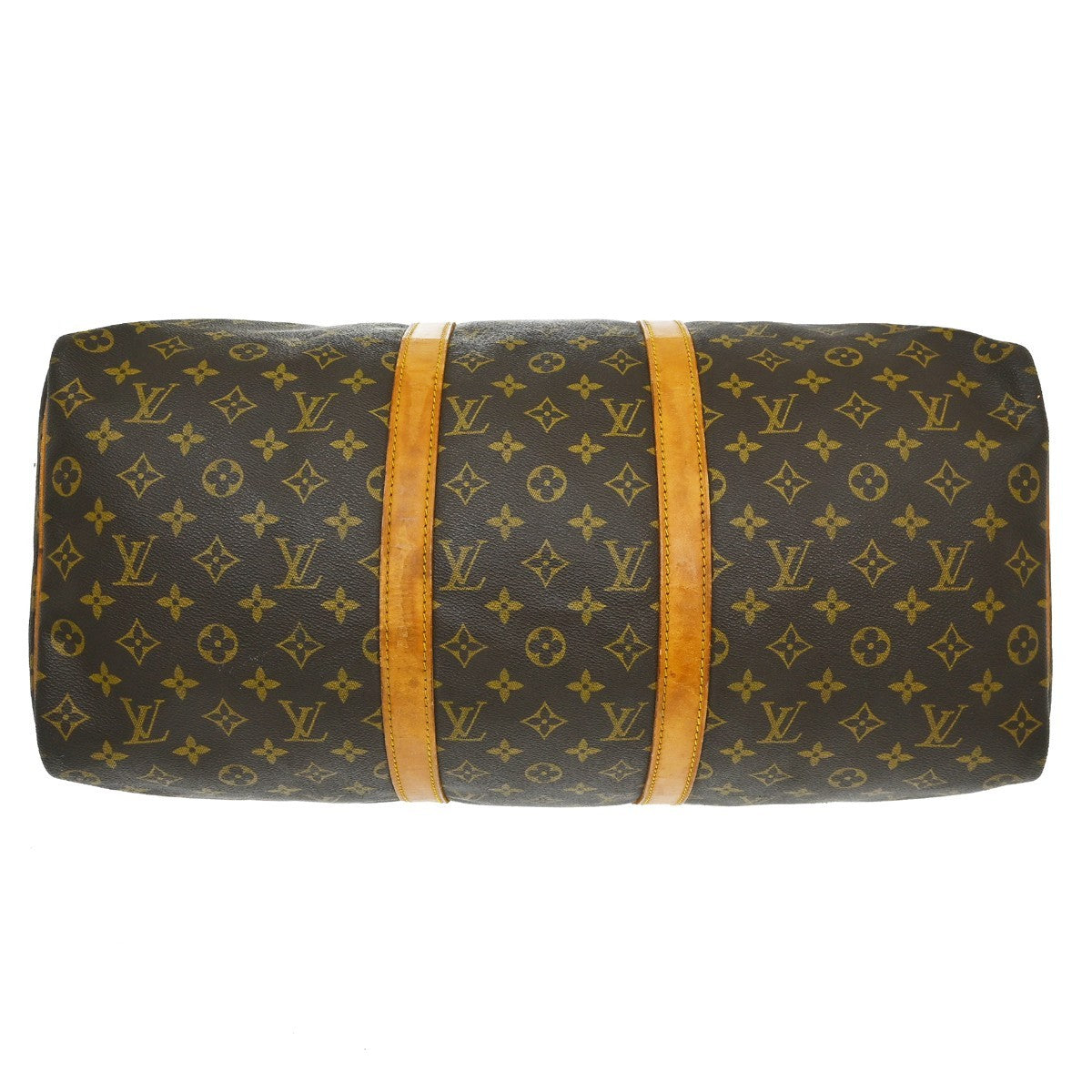 Louis Vuitton Keepall Monogram Brown Canvas Travel Bag Bag (Pre-Owned)