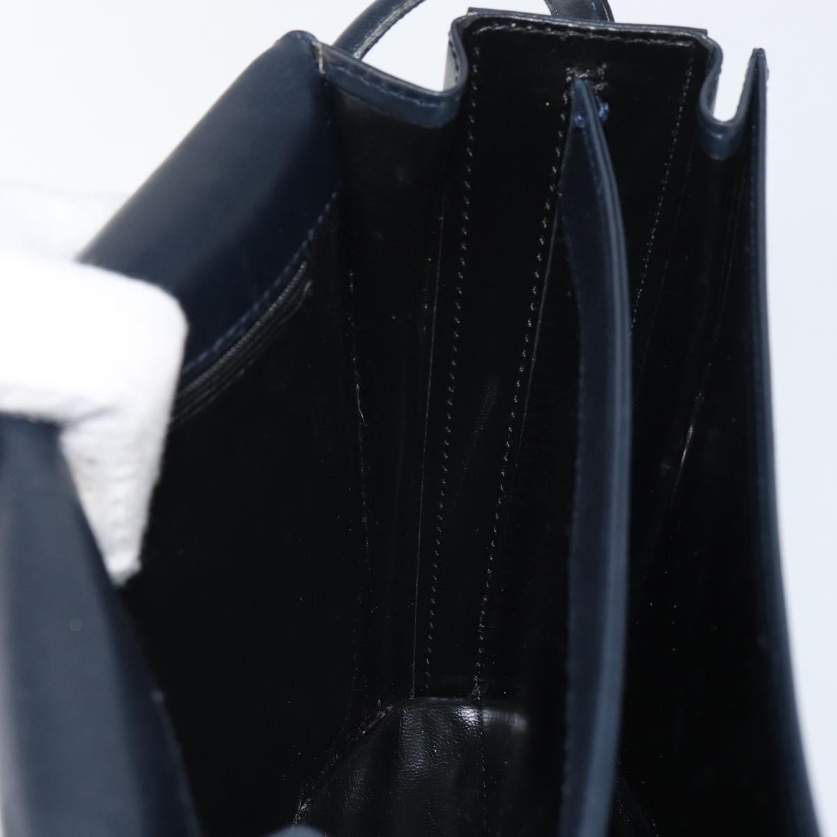 Bally Vintage Leather Black Leather Shoulder Bag Bag (Pre-Owned)