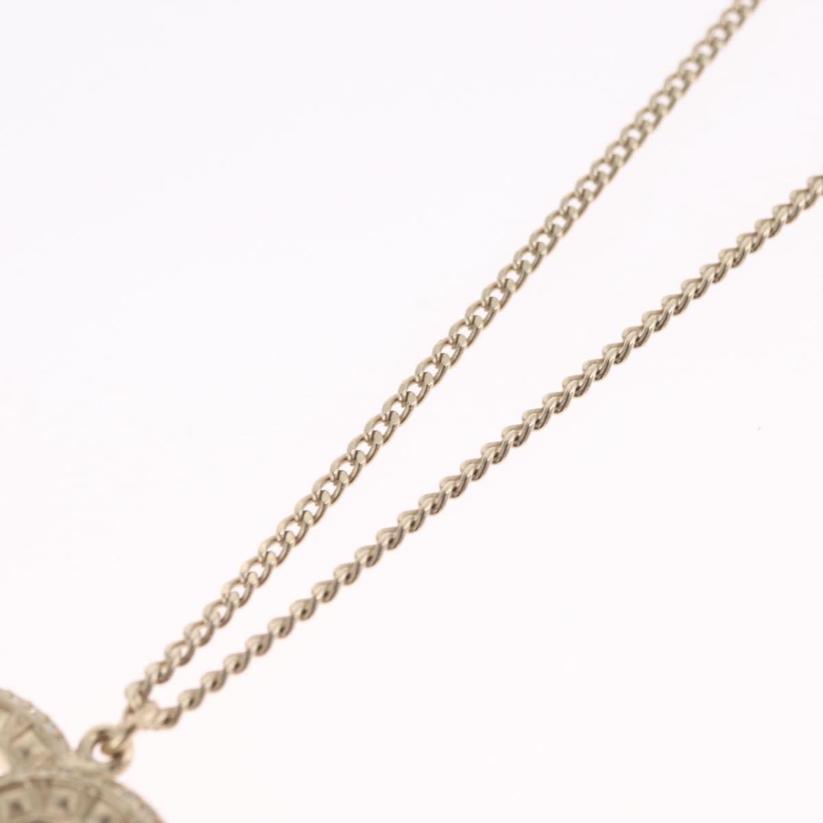 Chanel Multi-Logo Engraved Cc Pendant Metal With Crystals Gold Metal Necklace Jewelry (Pre-Owned)