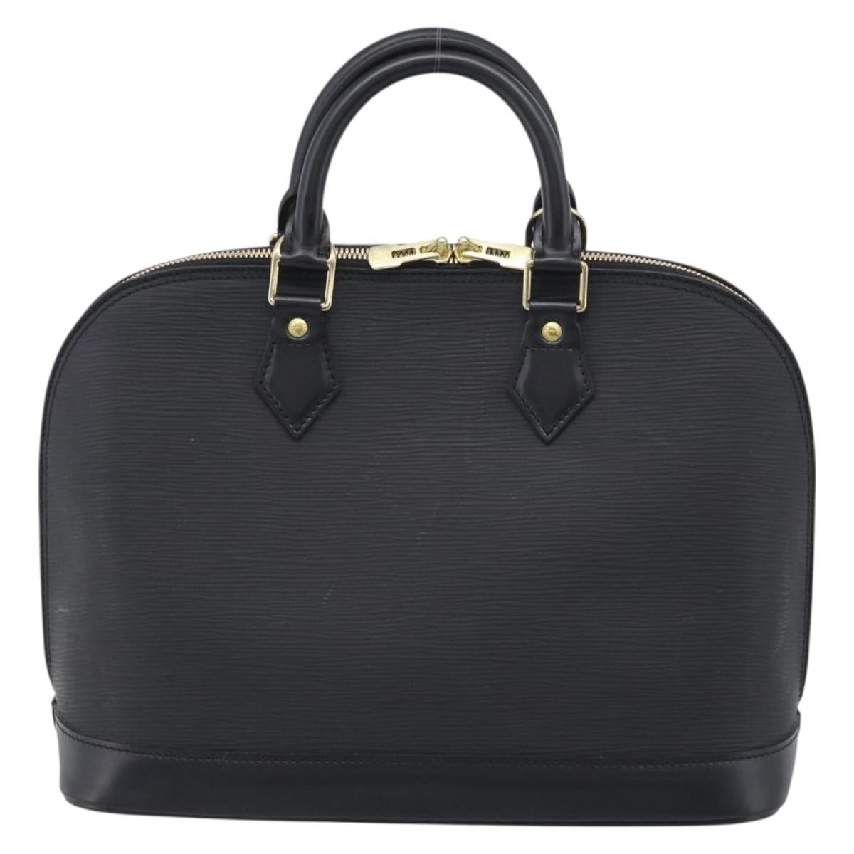 Louis Vuitton Alma Epi Leather Black Leather Handbag (Pre-Owned)