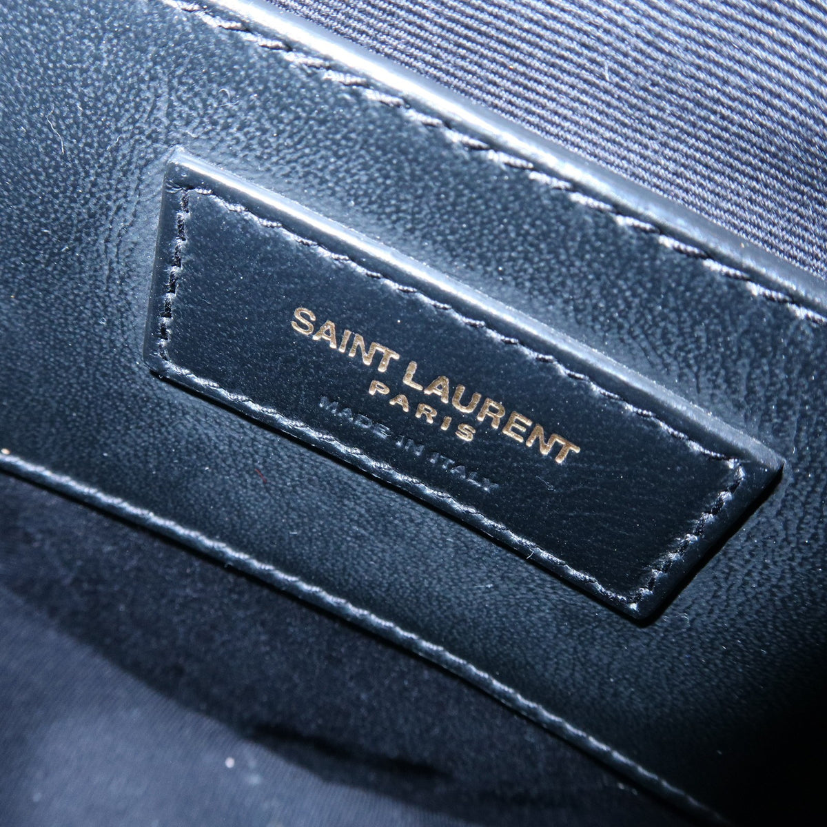Saint Laurent Love Heart Tassel Chain Leather Gold Leather Handbag (Pre-Owned)