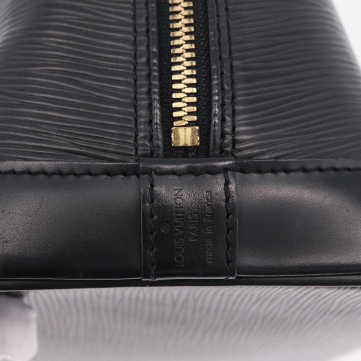 Louis Vuitton Alma Epi Leather Black Leather Handbag (Pre-Owned)