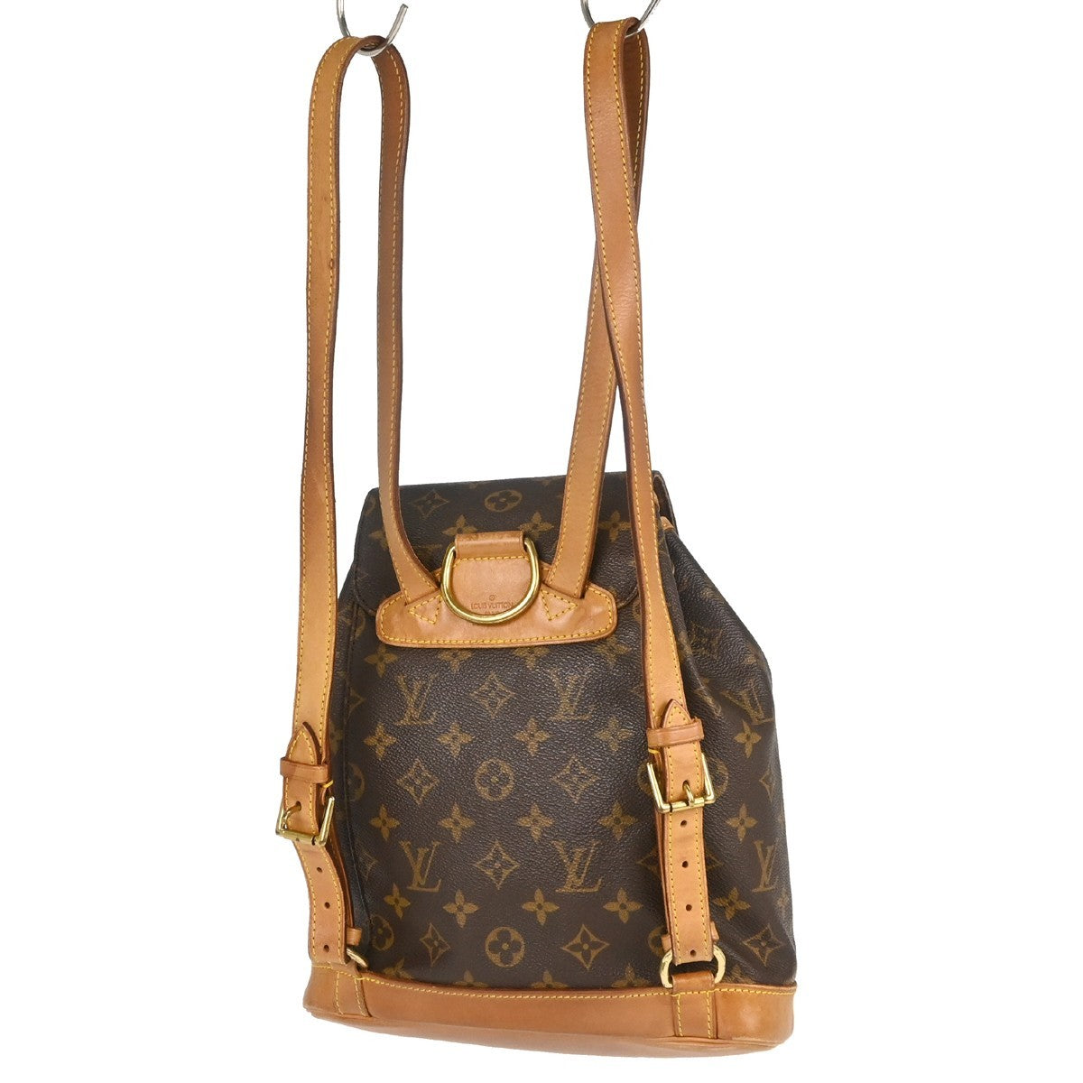 Louis Vuitton Vintage Montsouris Monogram Canvas Brown Canvas Backpack Bag (Pre-Owned)