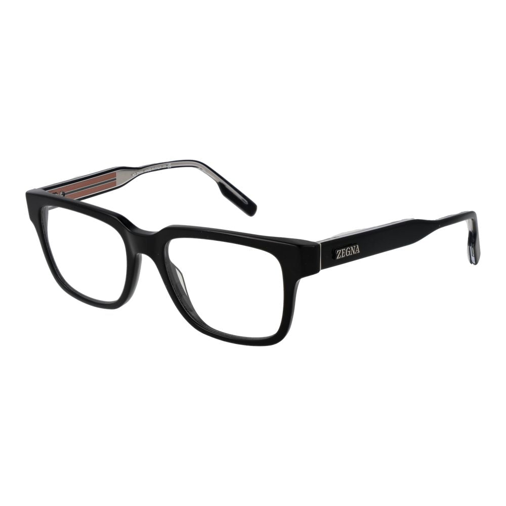 Ermenegildo Zegna Black Acetate Glasses Men's (Frames)